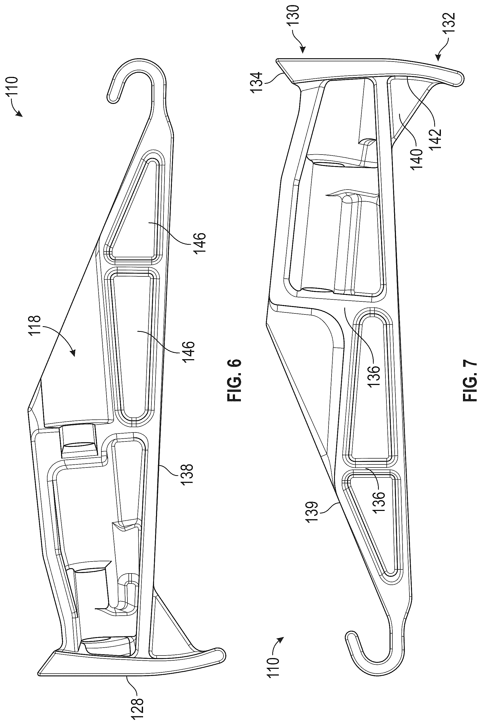 Patent US12104383 Figure 4 – Fastening support for half round gutters