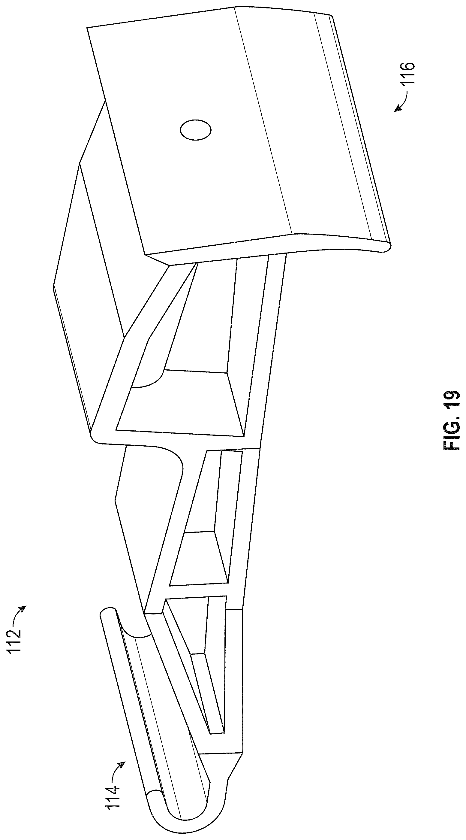 Patent US12104383 Figure 12 – Fastening support for half round gutters