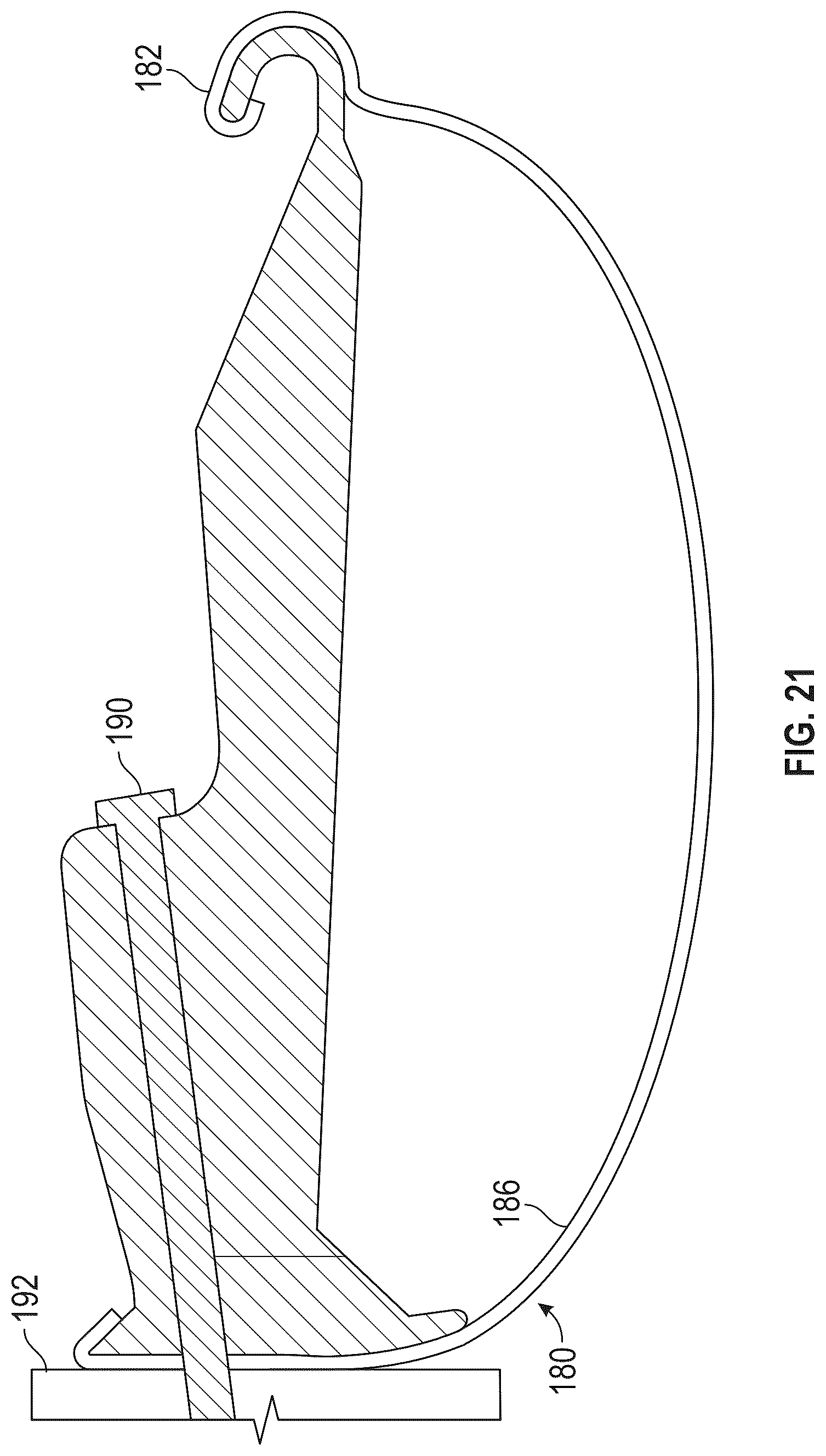 Patent US12104383 Figure 14 – Fastening support for half round gutters