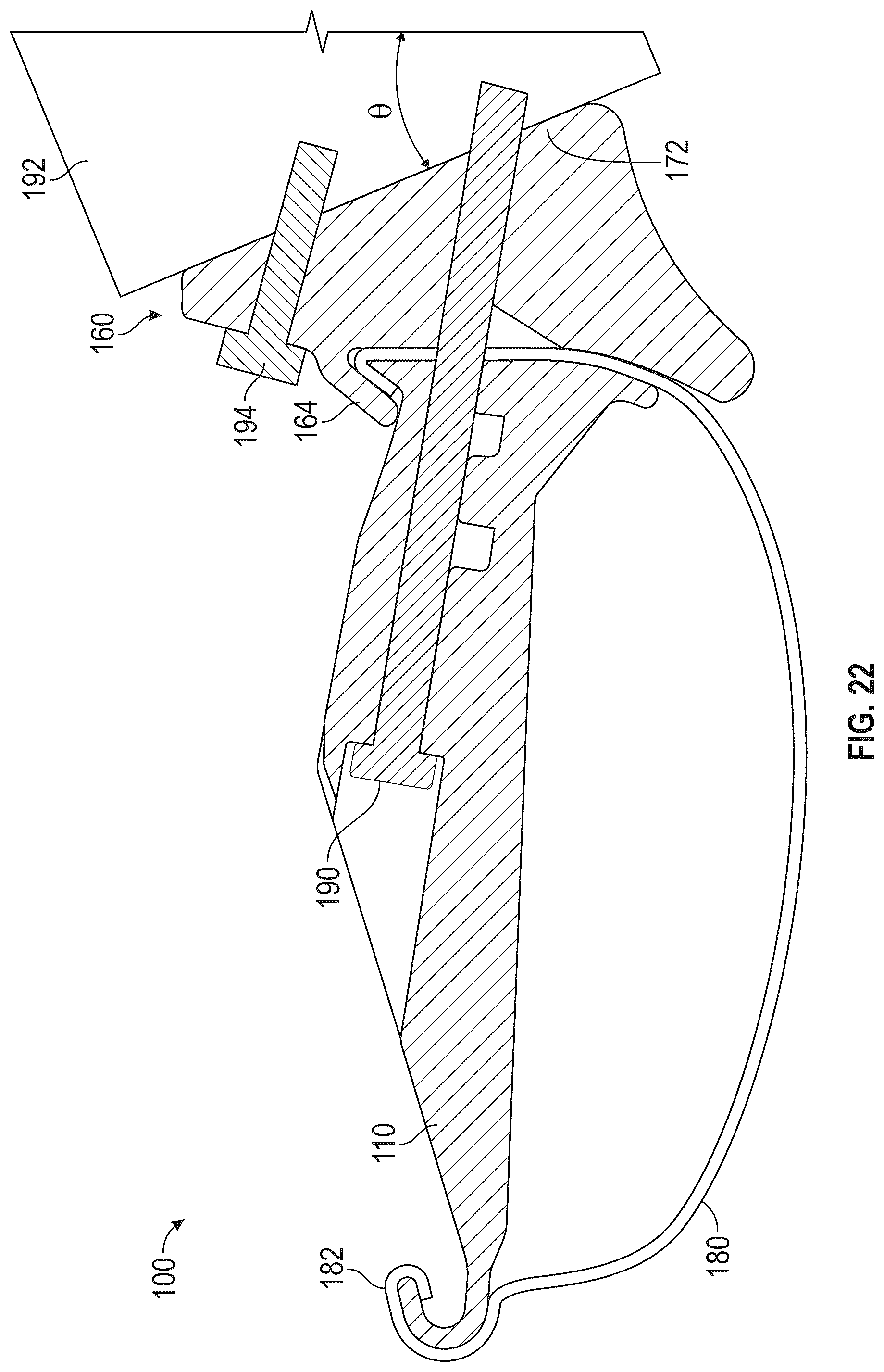 Patent US12104383 Figure 15 – Fastening support for half round gutters