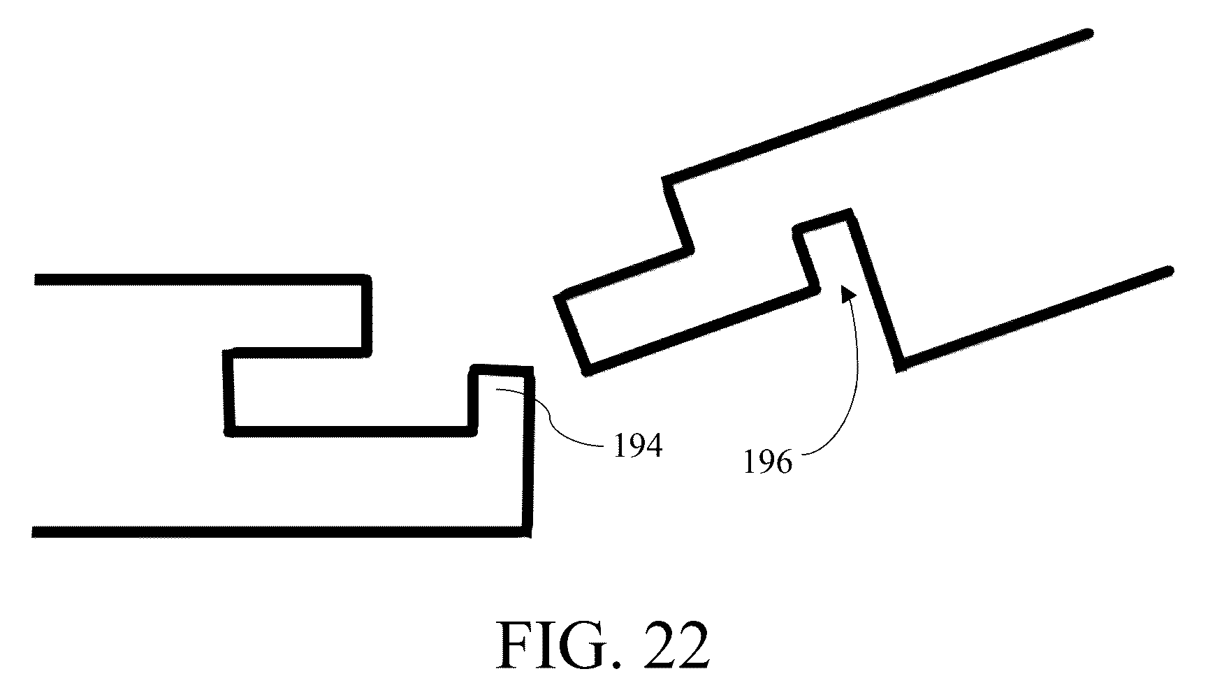 Patent US12104387 Figure 16 – Panel locking system and panels therefor