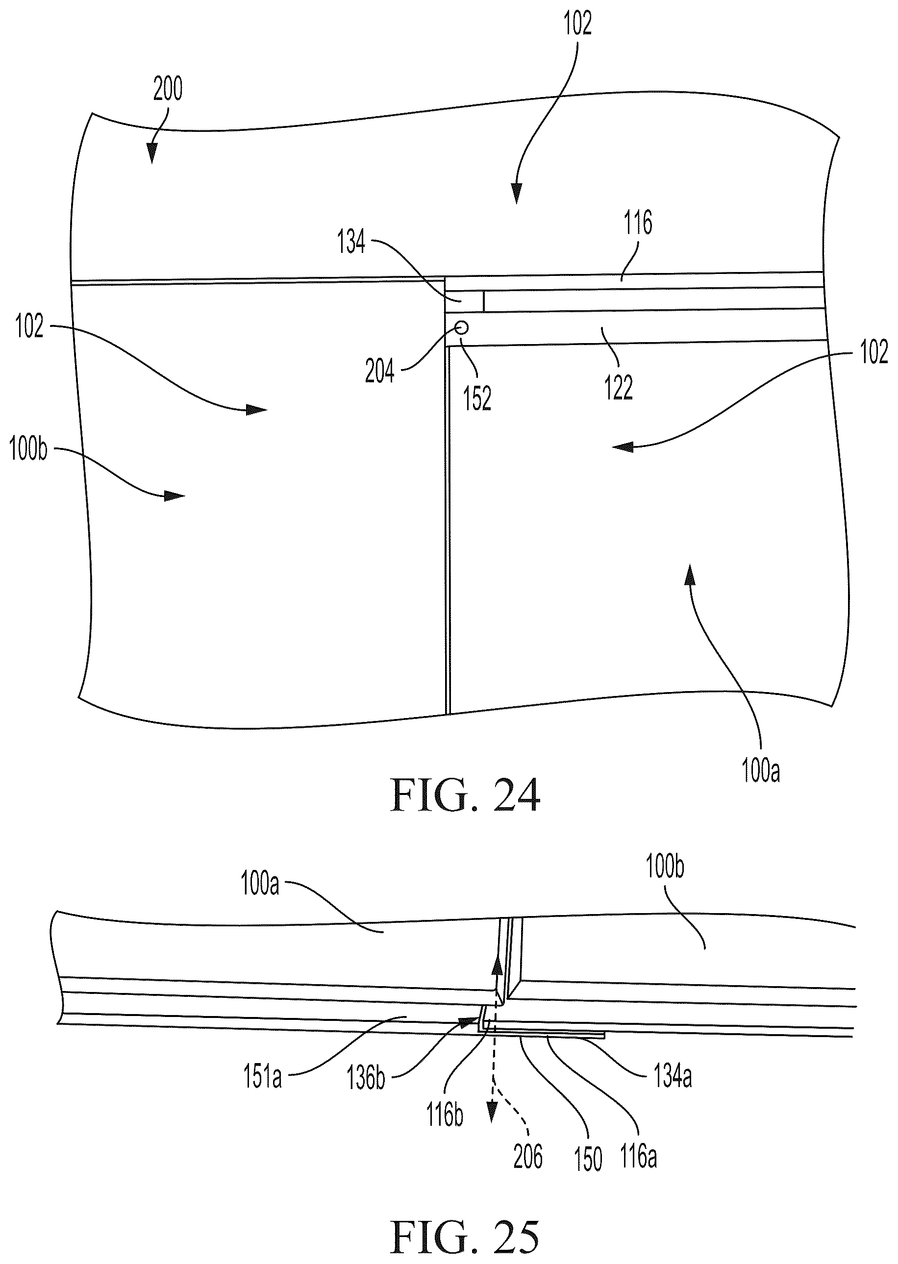 Patent US12104387 Figure 18 – Panel locking system and panels therefor