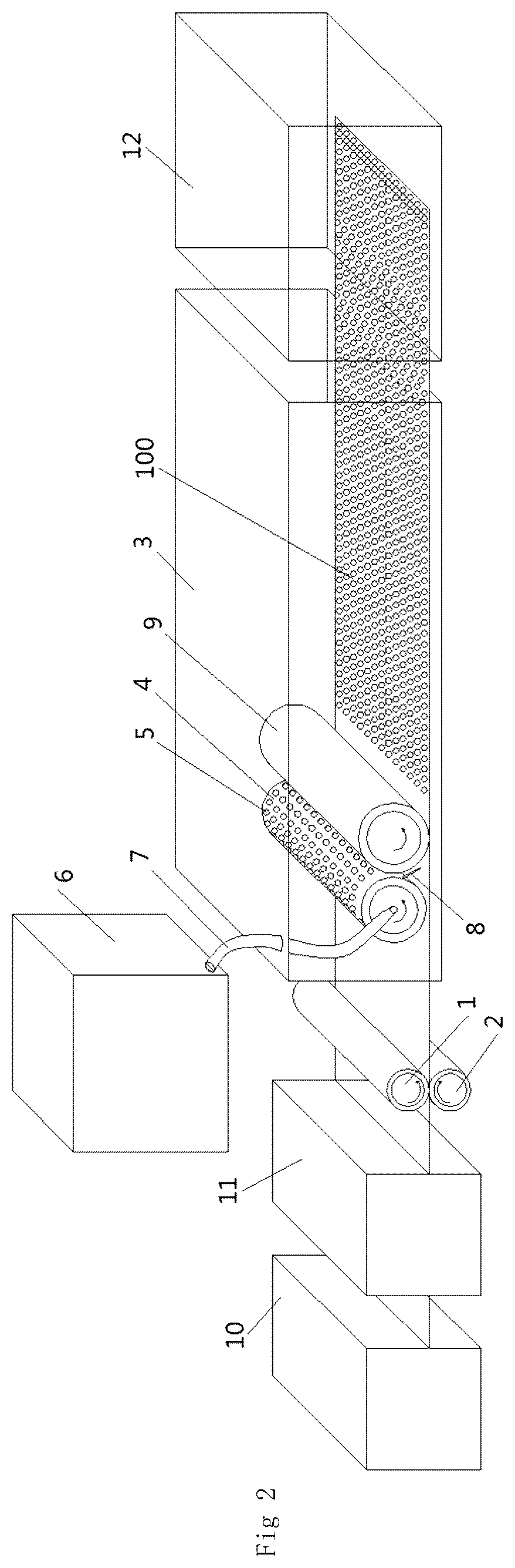 Patent US12104389 Figure 2 – Anti-slip, noise reducing pad directly applied and adhered to the back of flooring materials and method
