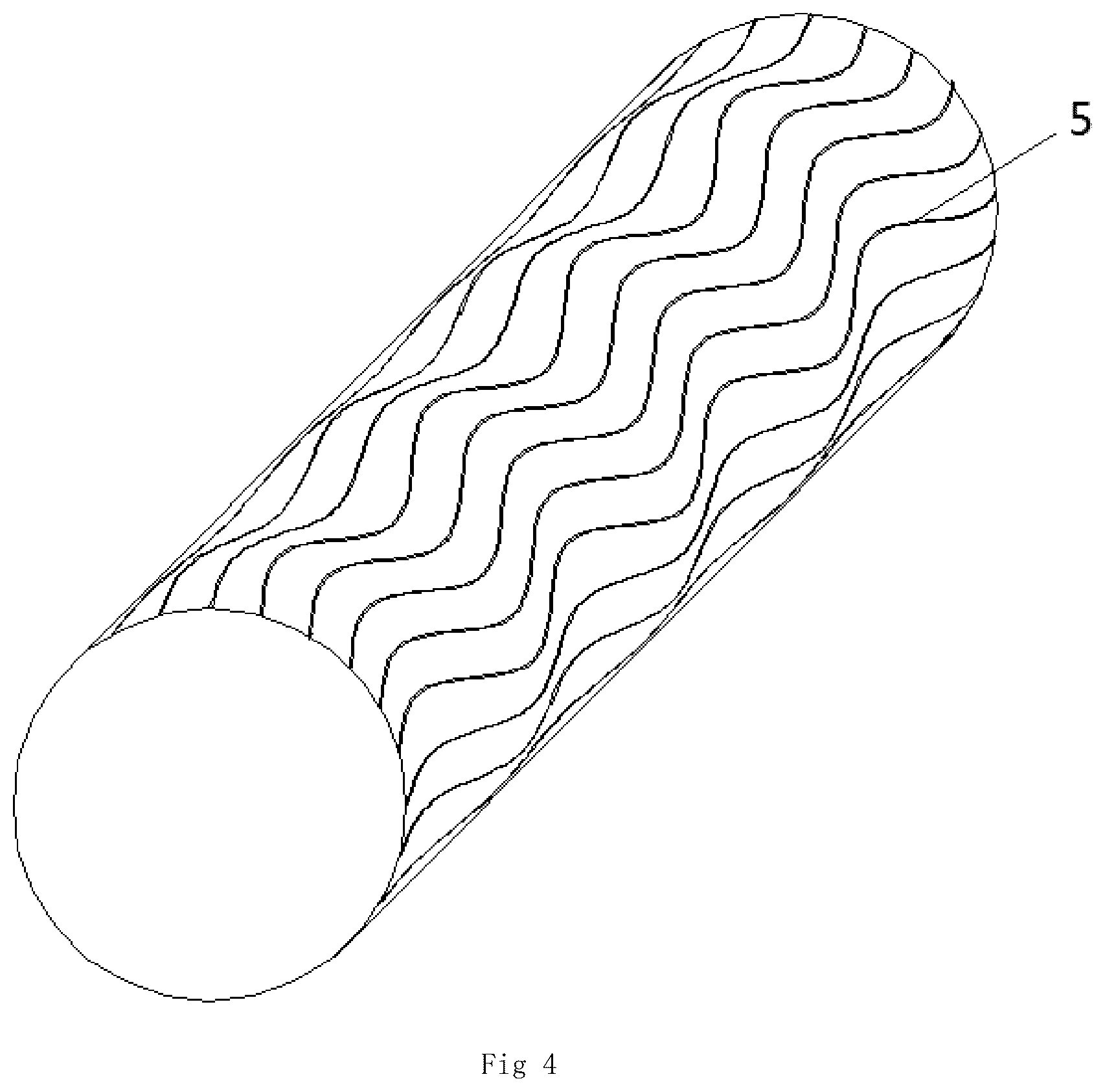 Patent US12104389 Figure 4 – Anti-slip, noise reducing pad directly applied and adhered to the back of flooring materials and method