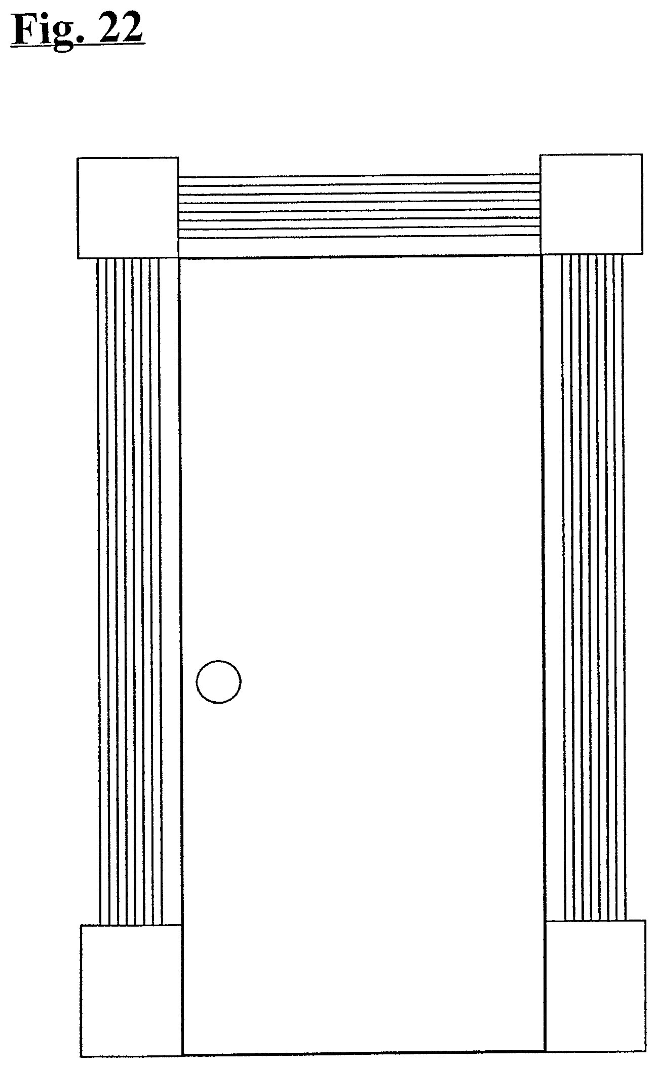 Patent US12104390 Figure 12 – Molding components, including plinths and corner pieces, kits, and systems comprising the same, methods of making them and methods of assembling them