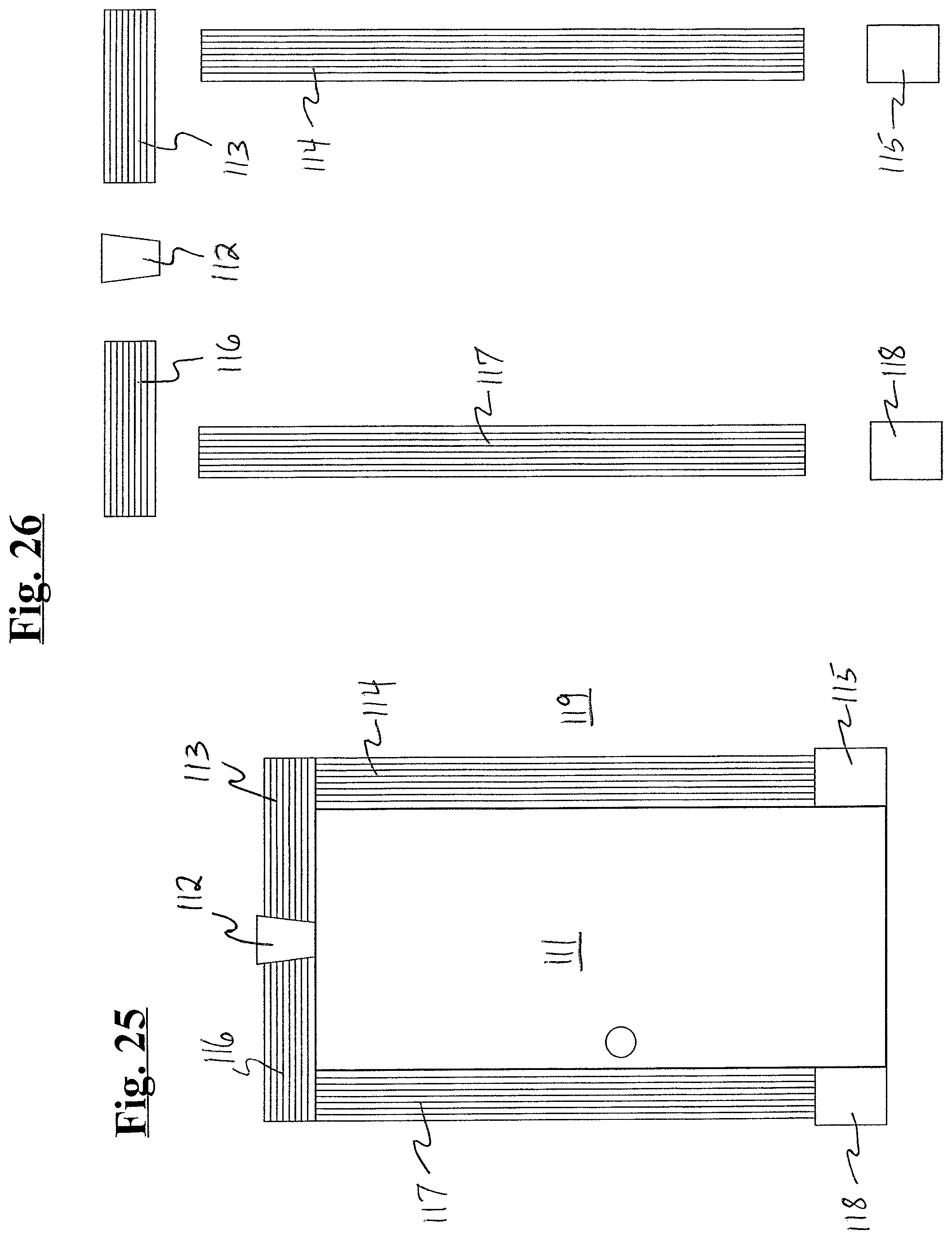 Patent US12104390 Figure 14 – Molding components, including plinths and corner pieces, kits, and systems comprising the same, methods of making them and methods of assembling them