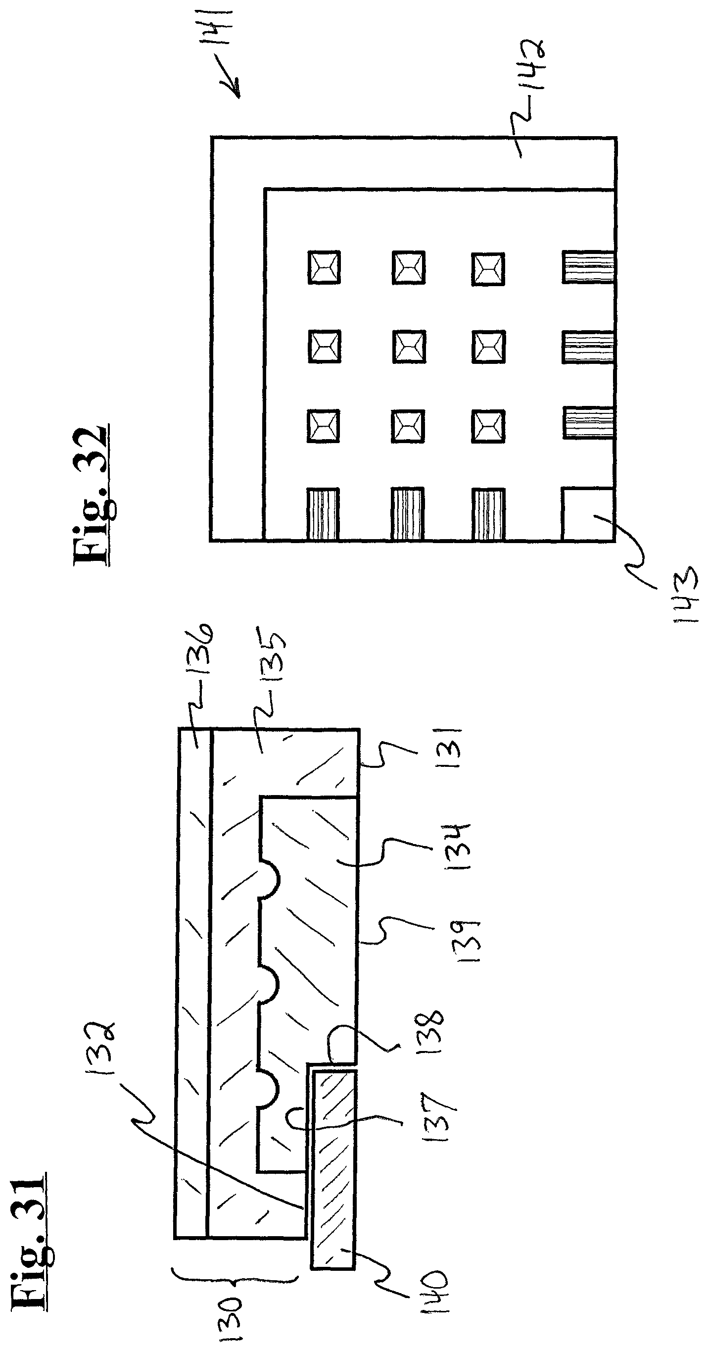 Patent US12104390 Figure 17 – Molding components, including plinths and corner pieces, kits, and systems comprising the same, methods of making them and methods of assembling them