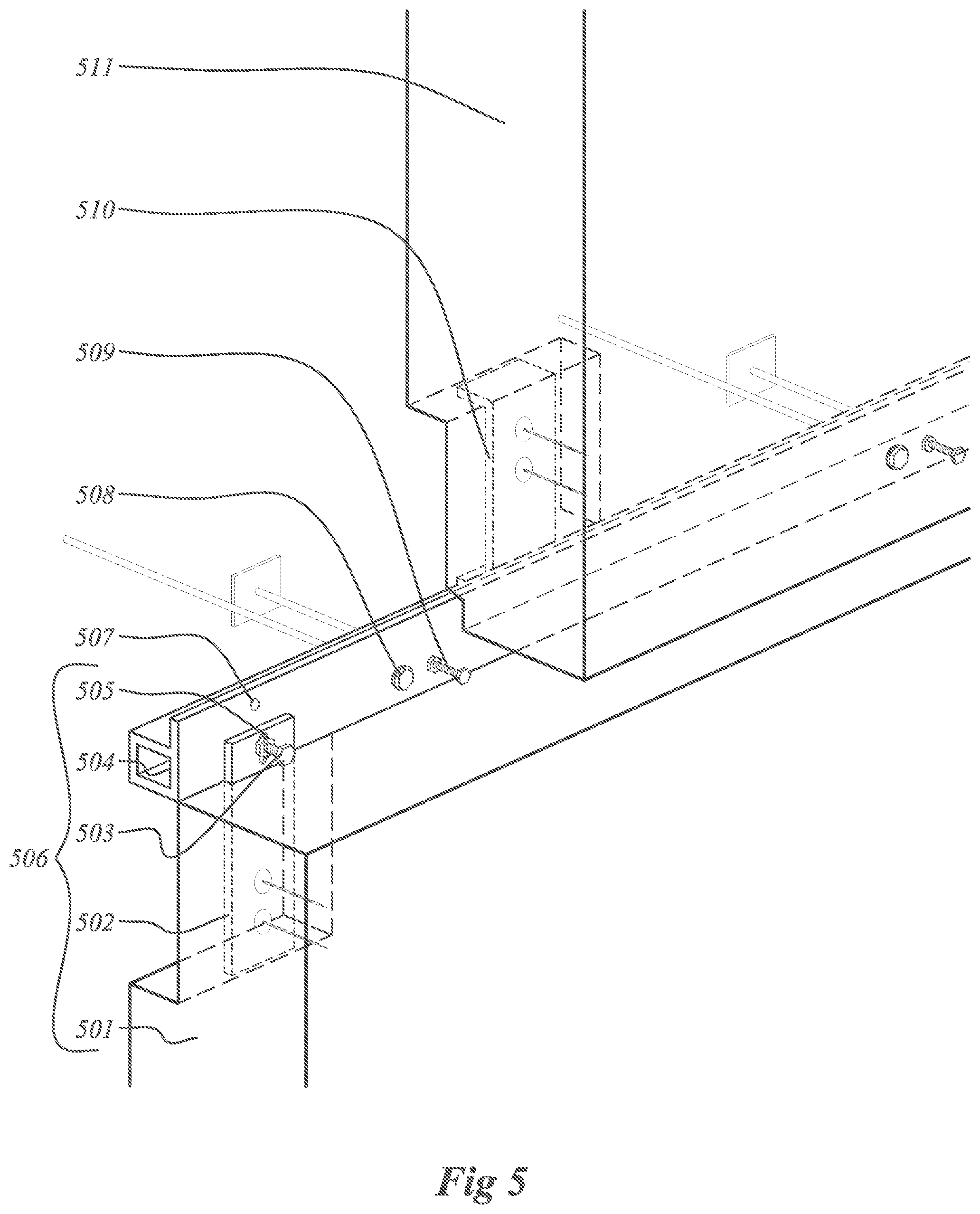 Patent US12104393 Figure 5 – Systems and panels for customized retrofit of a building exterior