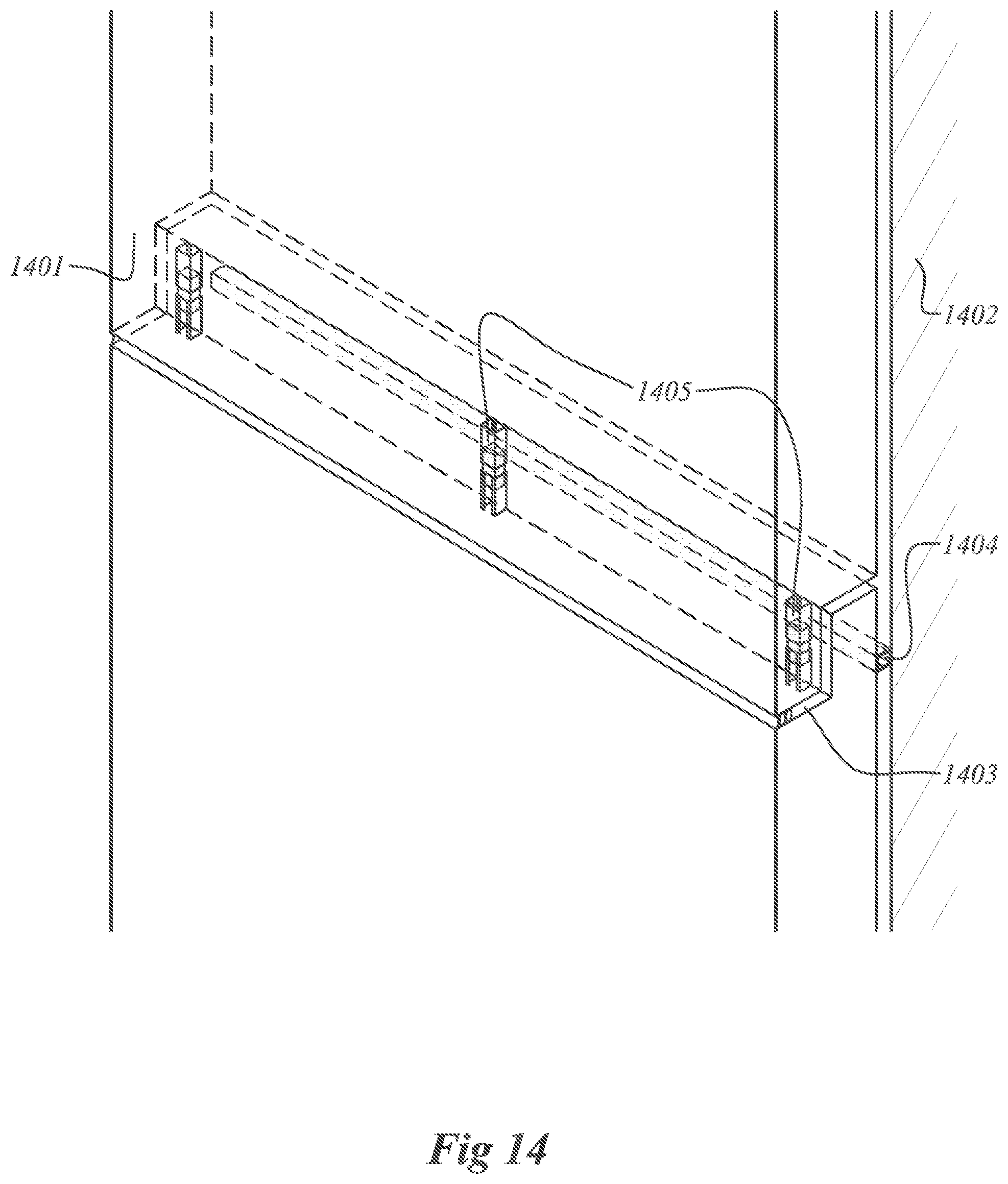 Patent US12104393 Figure 14 – Systems and panels for customized retrofit of a building exterior