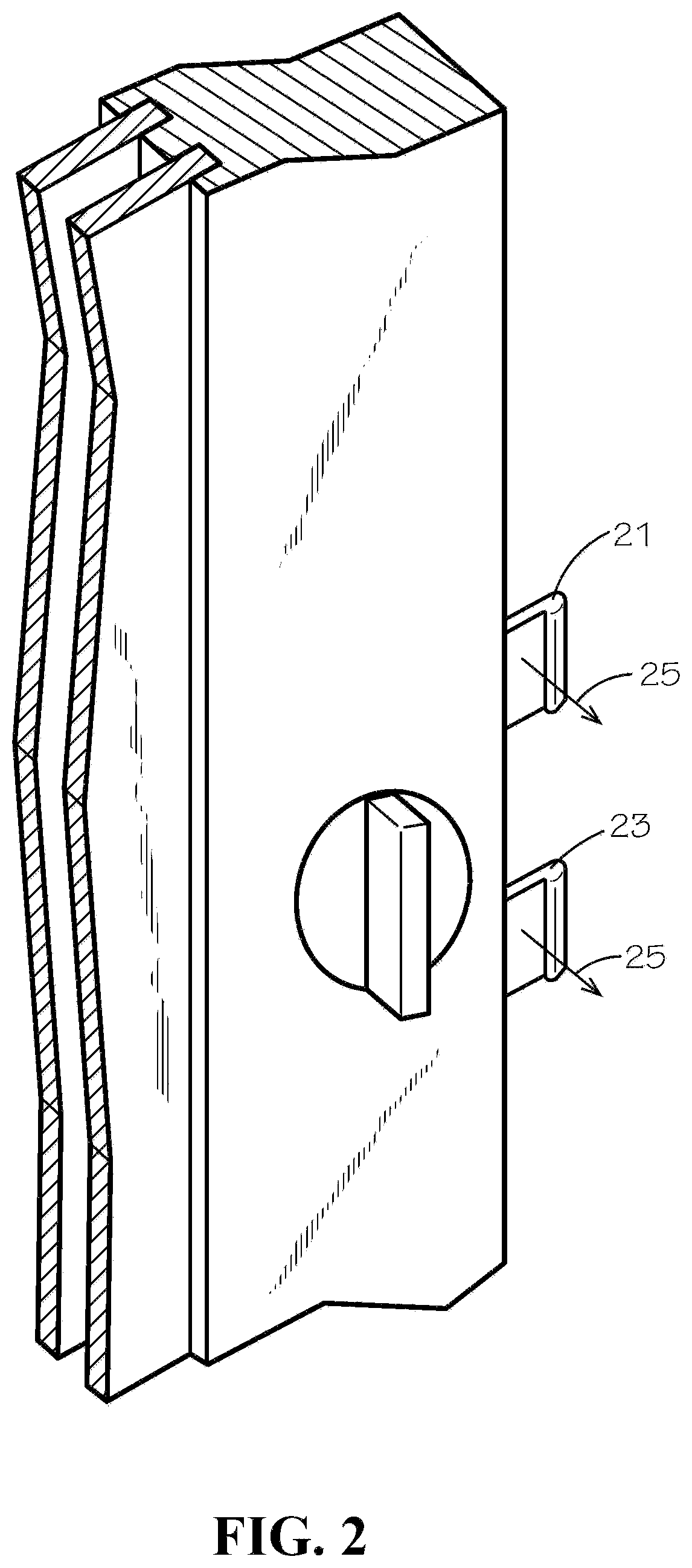 Patent US12104402 Figure 2 – Strike assembly