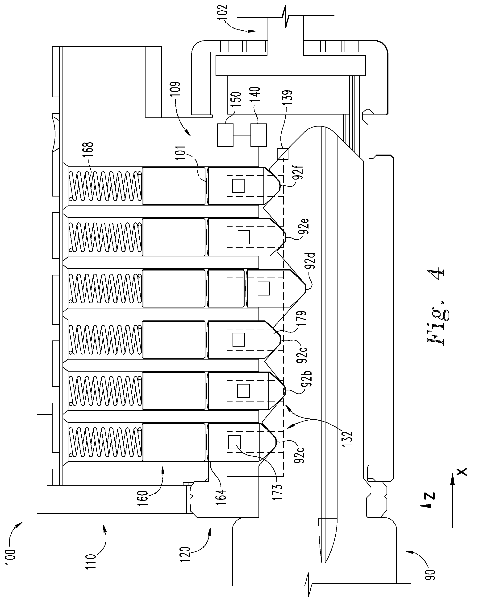 Patent US12104403 Figure 4 – Lock cylinder with electronic key recognition