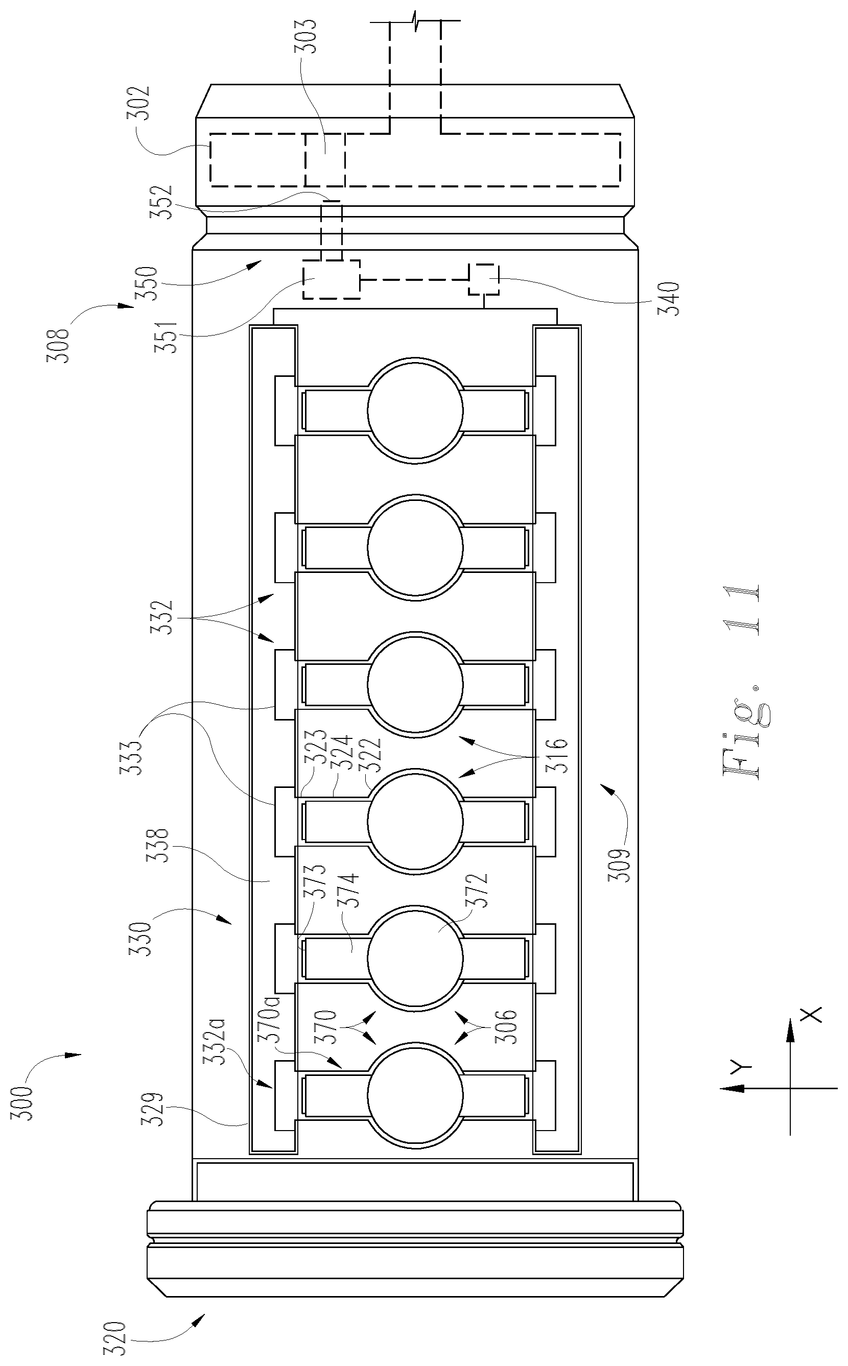 Patent US12104403 Figure 11 – Lock cylinder with electronic key recognition
