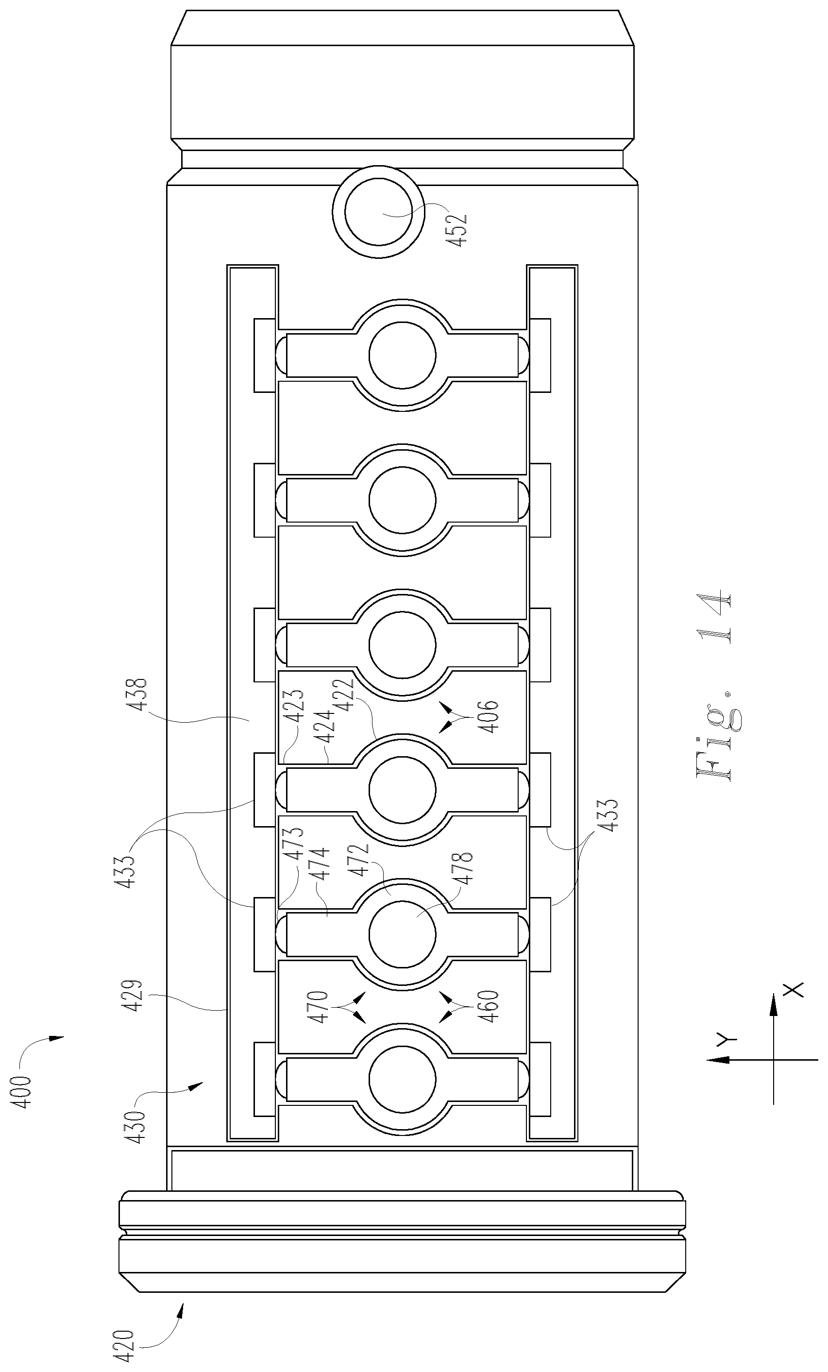Patent US12104403 Figure 14 – Lock cylinder with electronic key recognition