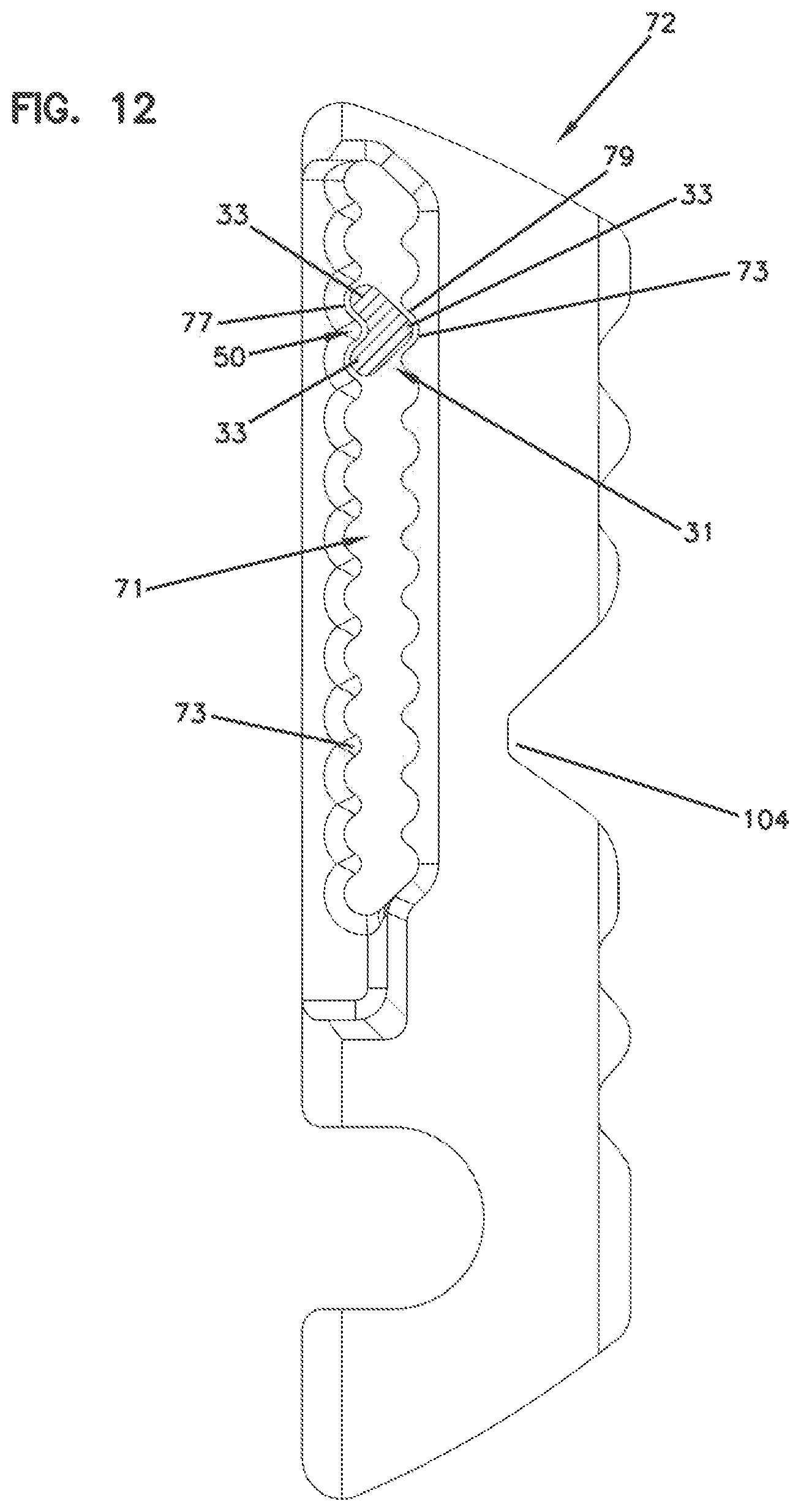 Patent US12104404 Figure 11 – Rekeyable lock with small increments