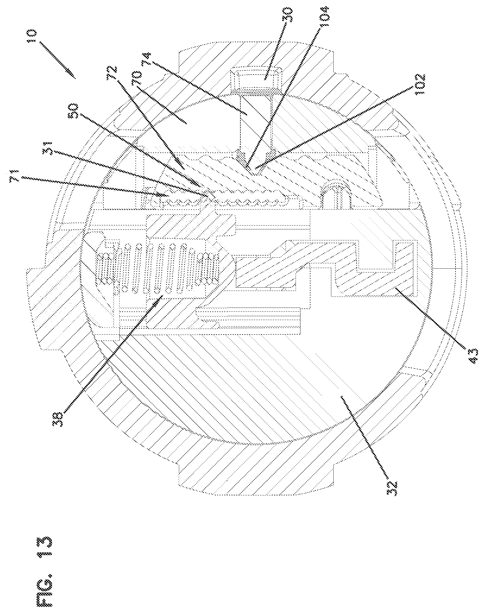 Patent US12104404 Figure 12 – Rekeyable lock with small increments