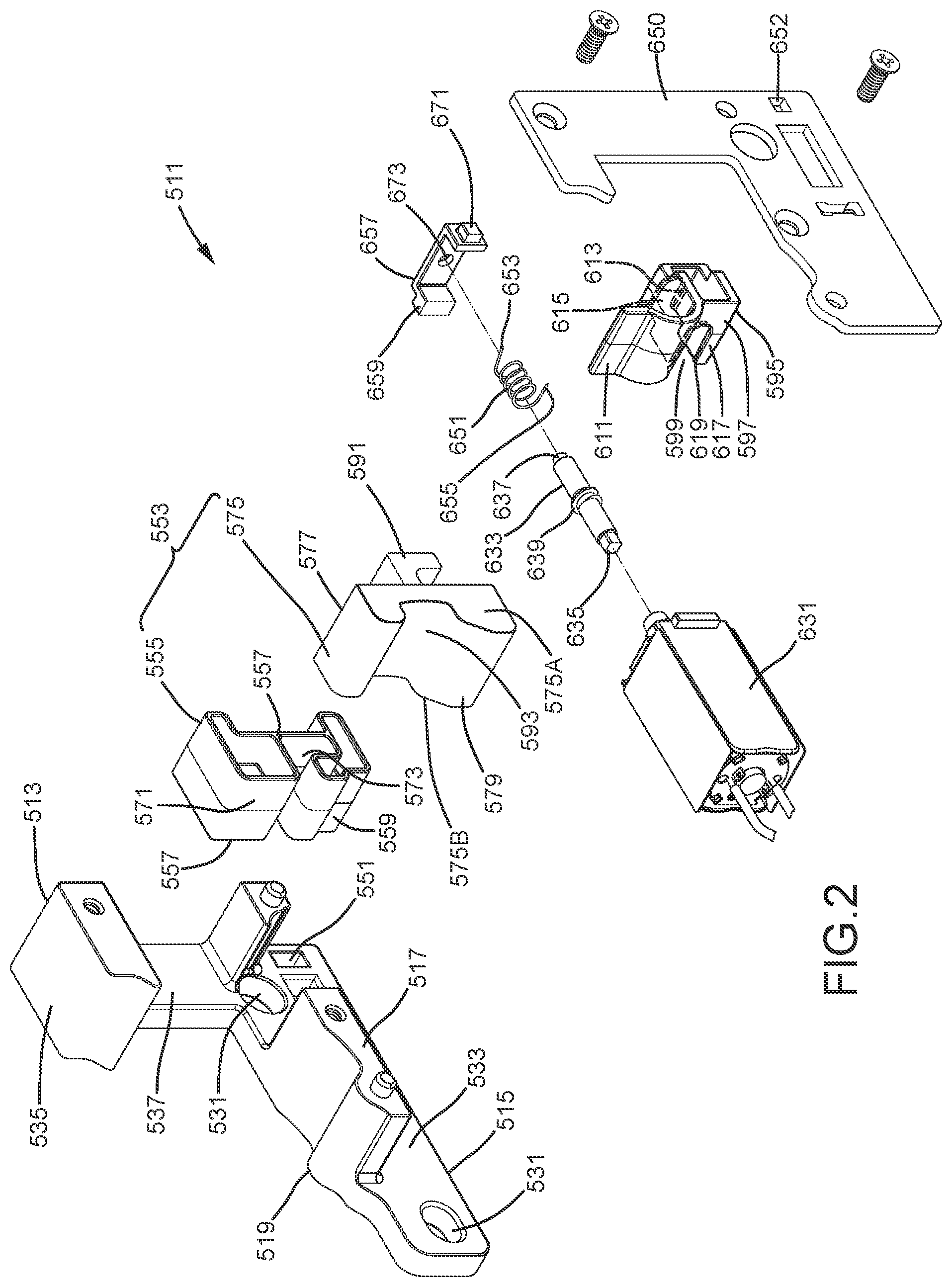 Patent US12104405 Figure 2 – Door lock permitting electric locking and unlocking