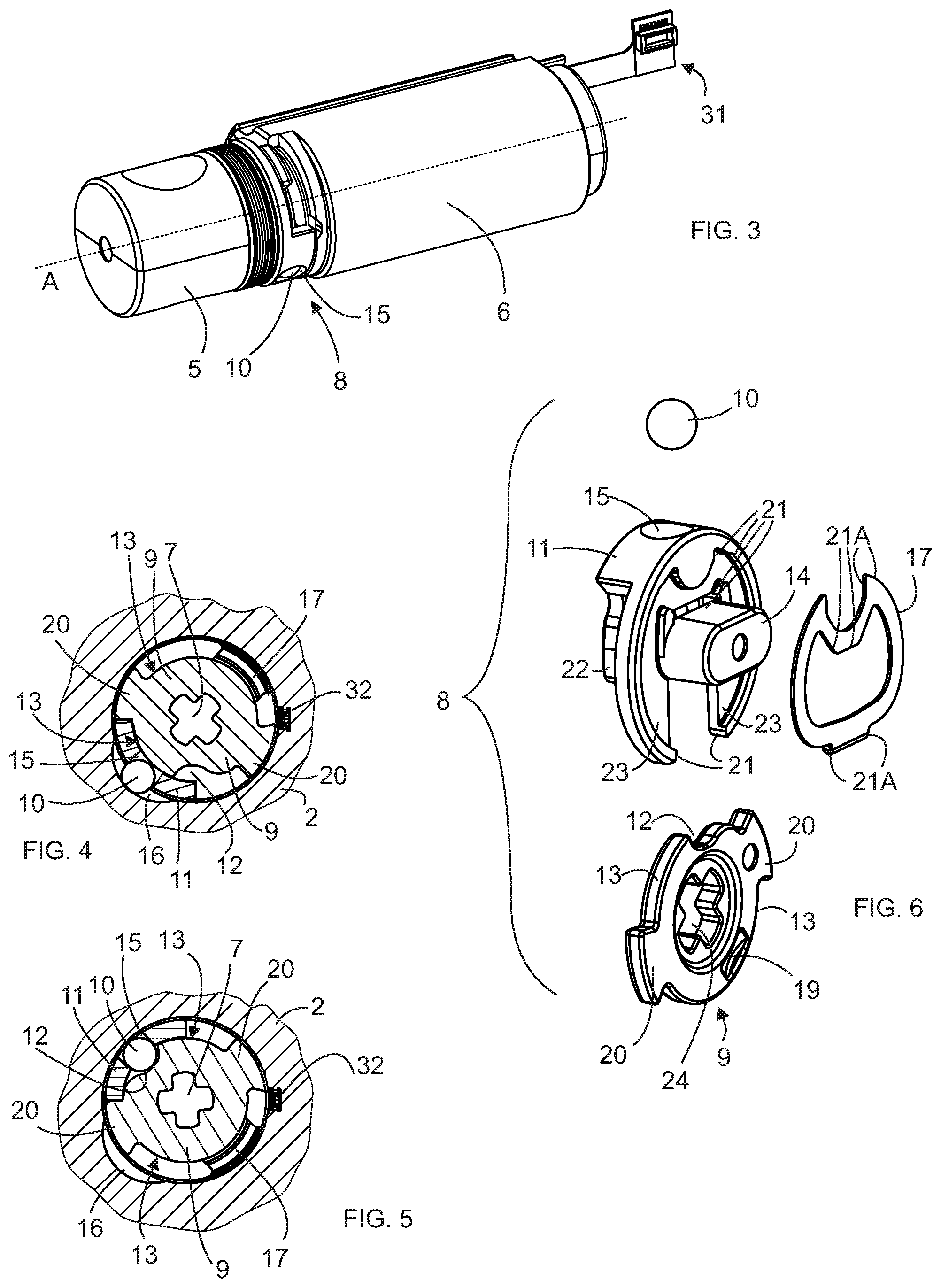 Patent US12104406 Figure 2 – Electronic padlock