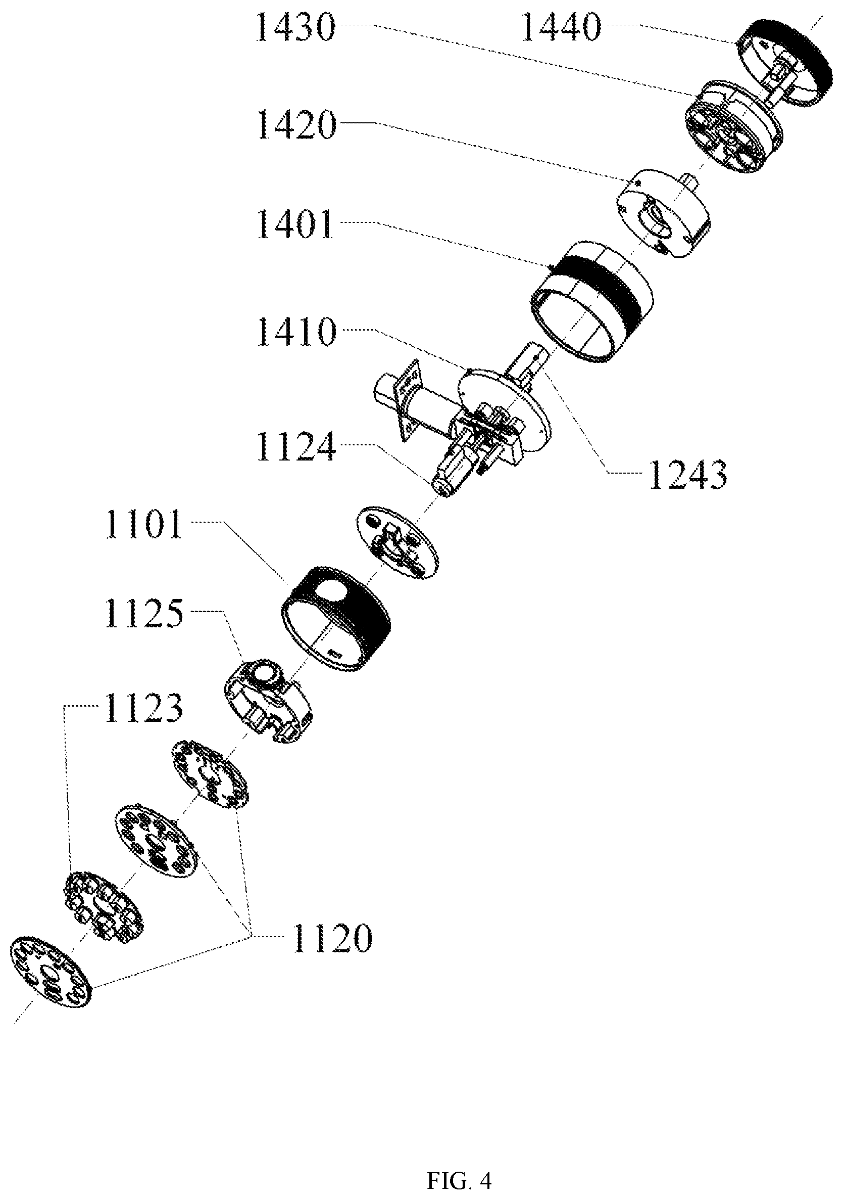 Patent US12104407 Figure 4 – Multifunctional door lock
