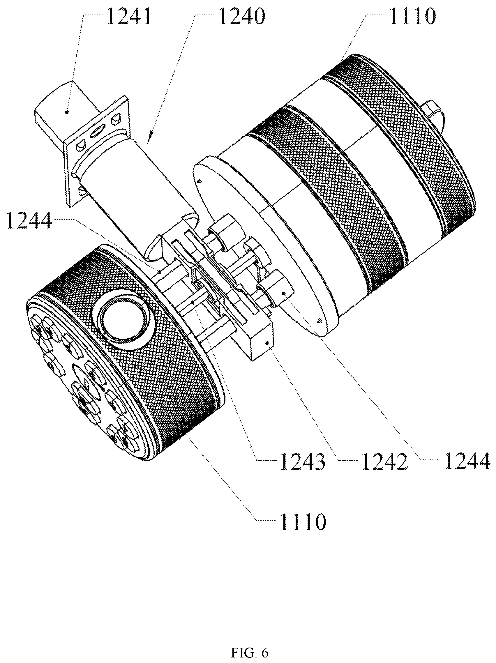 Patent US12104407 Figure 6 – Multifunctional door lock