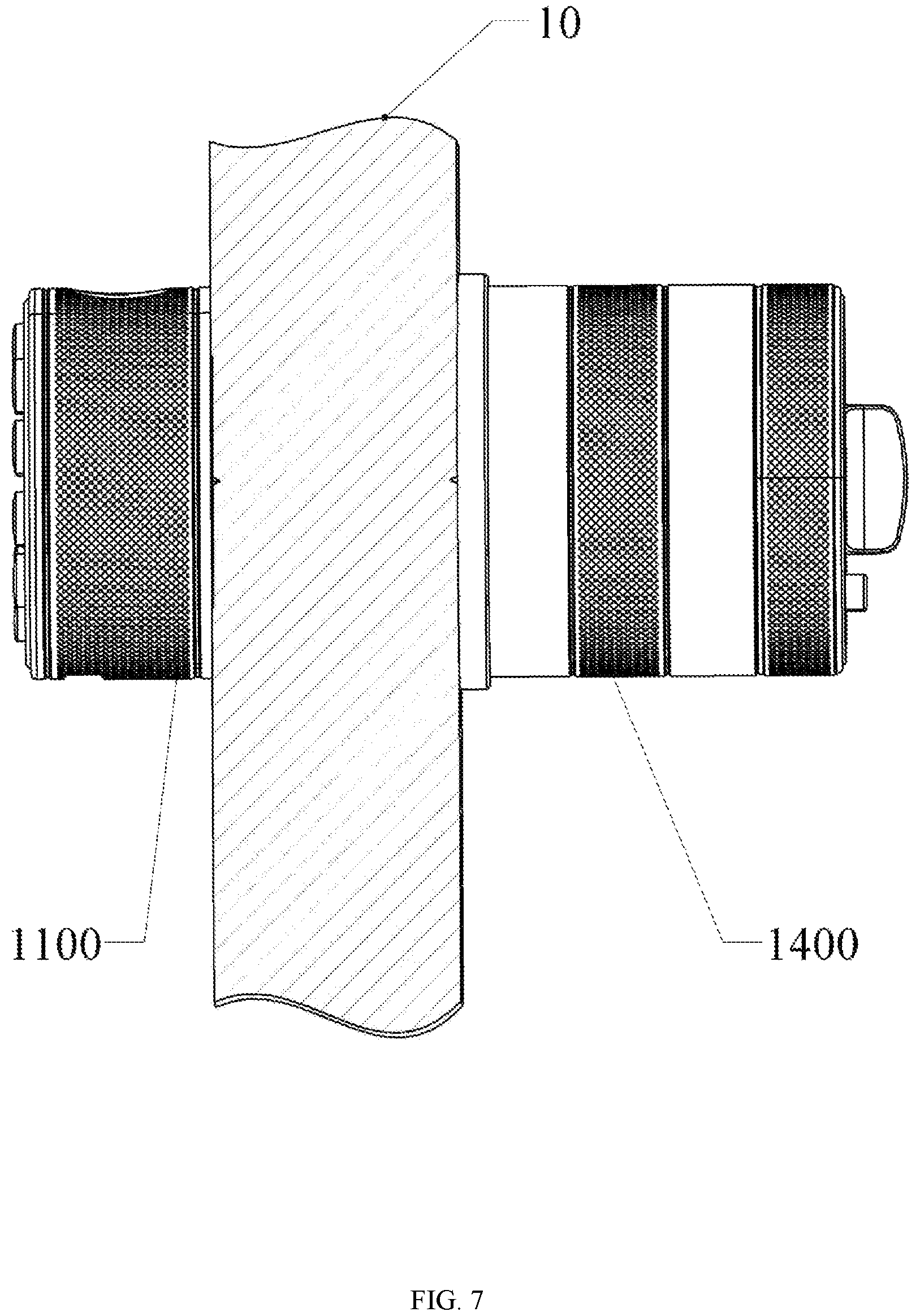 Patent US12104407 Figure 7 – Multifunctional door lock