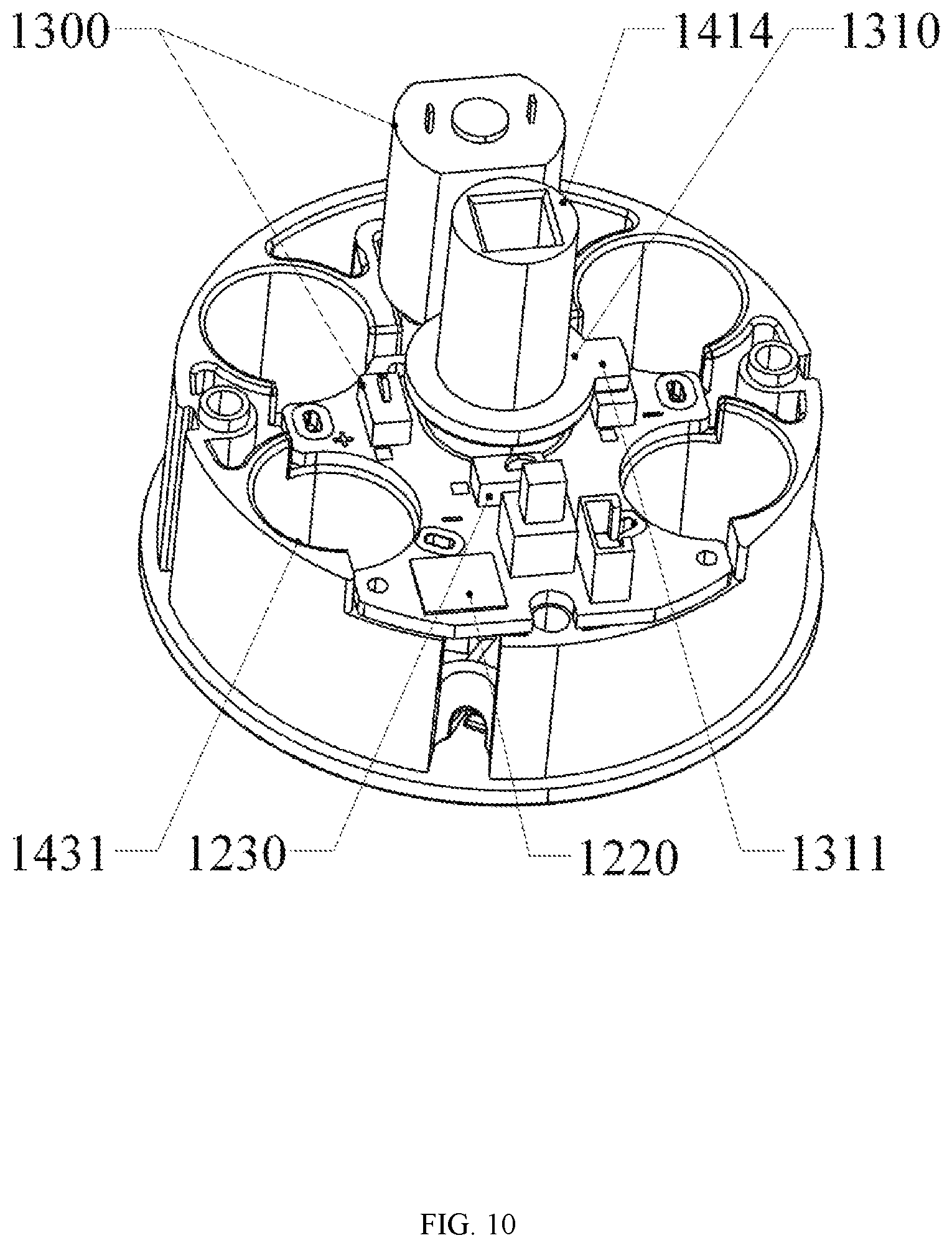 Patent US12104407 Figure 10 – Multifunctional door lock
