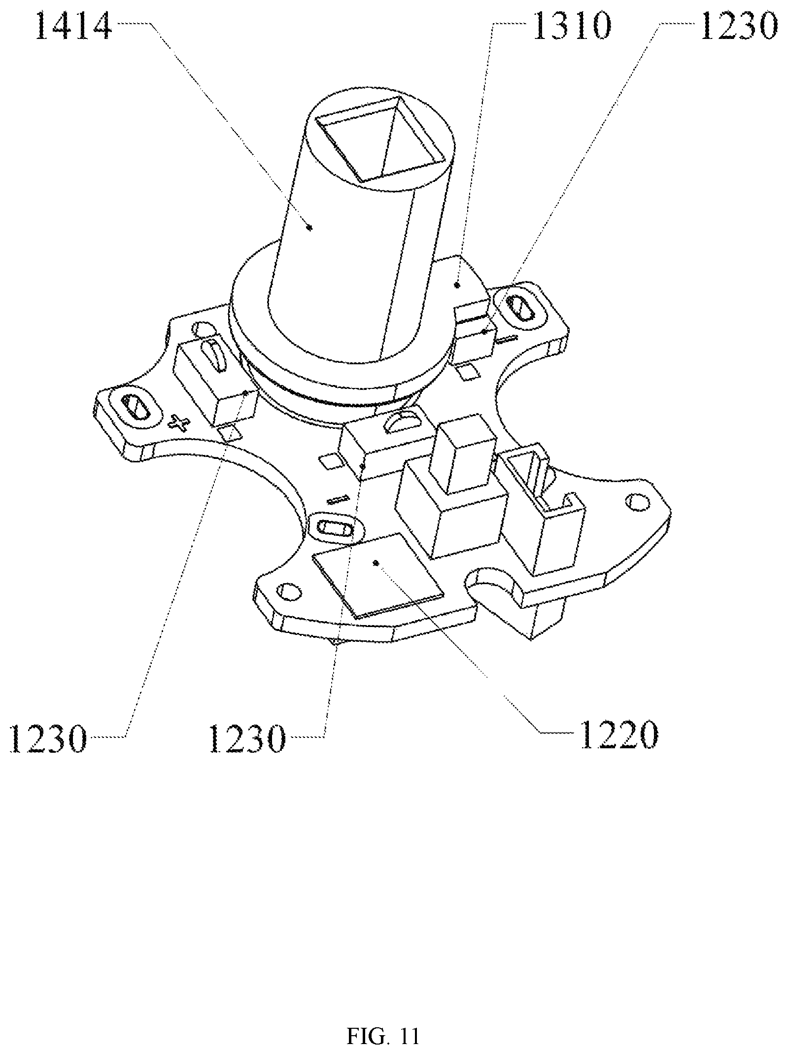 Patent US12104407 Figure 11 – Multifunctional door lock