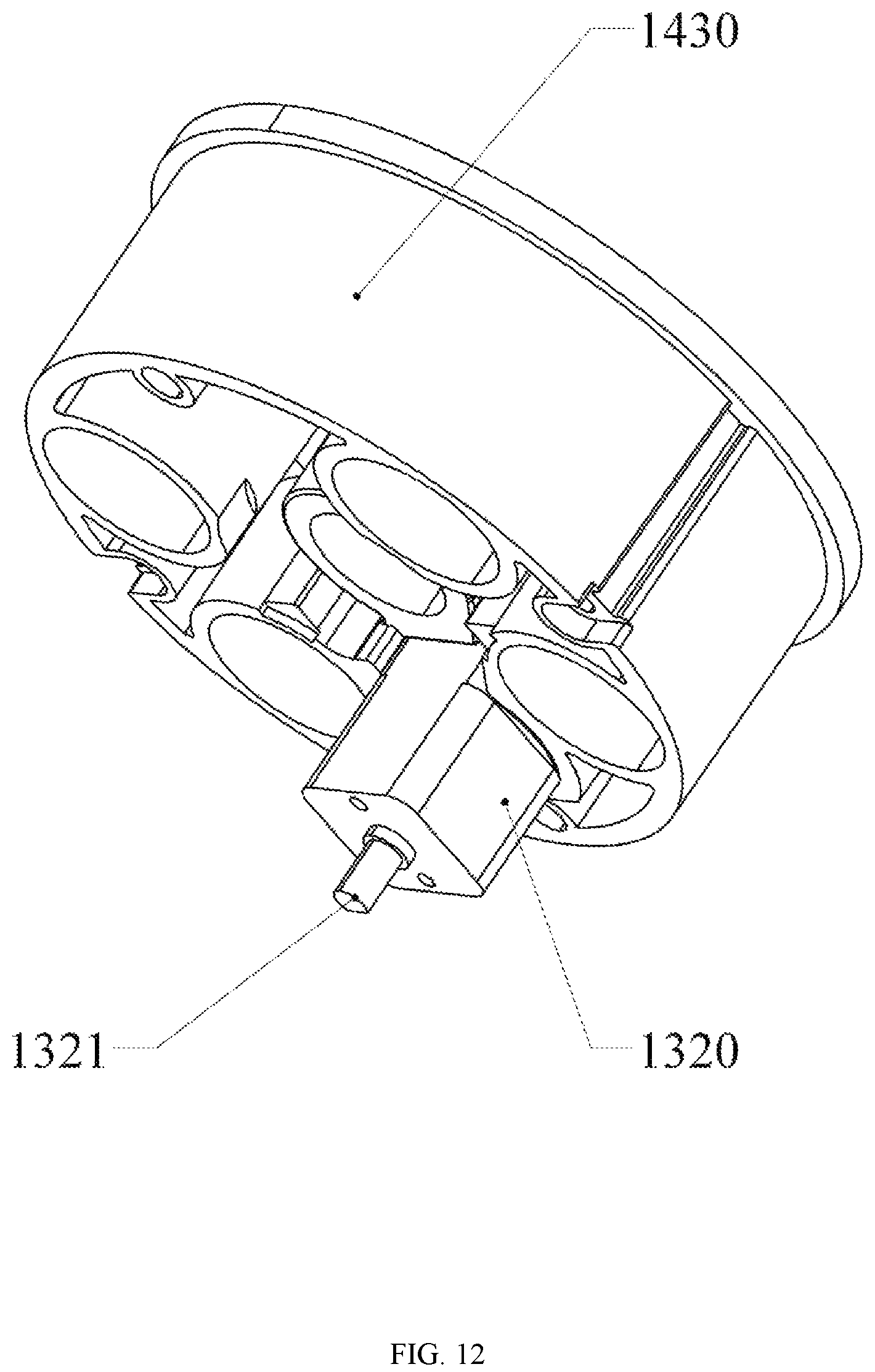 Patent US12104407 Figure 12 – Multifunctional door lock