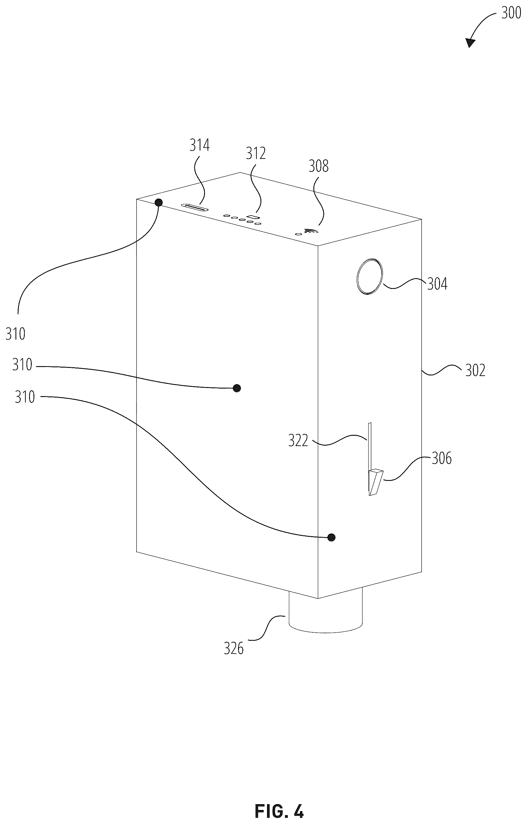 Patent US12104408 Figure 4 – Remote sliding door locking system