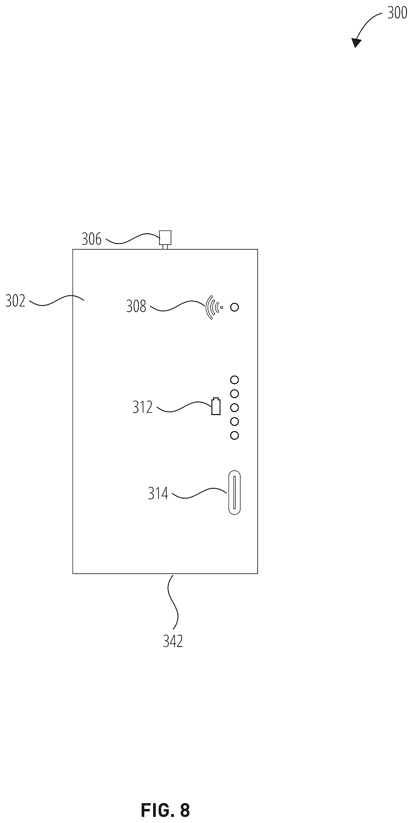 Patent US12104408 Figure 8 – Remote sliding door locking system