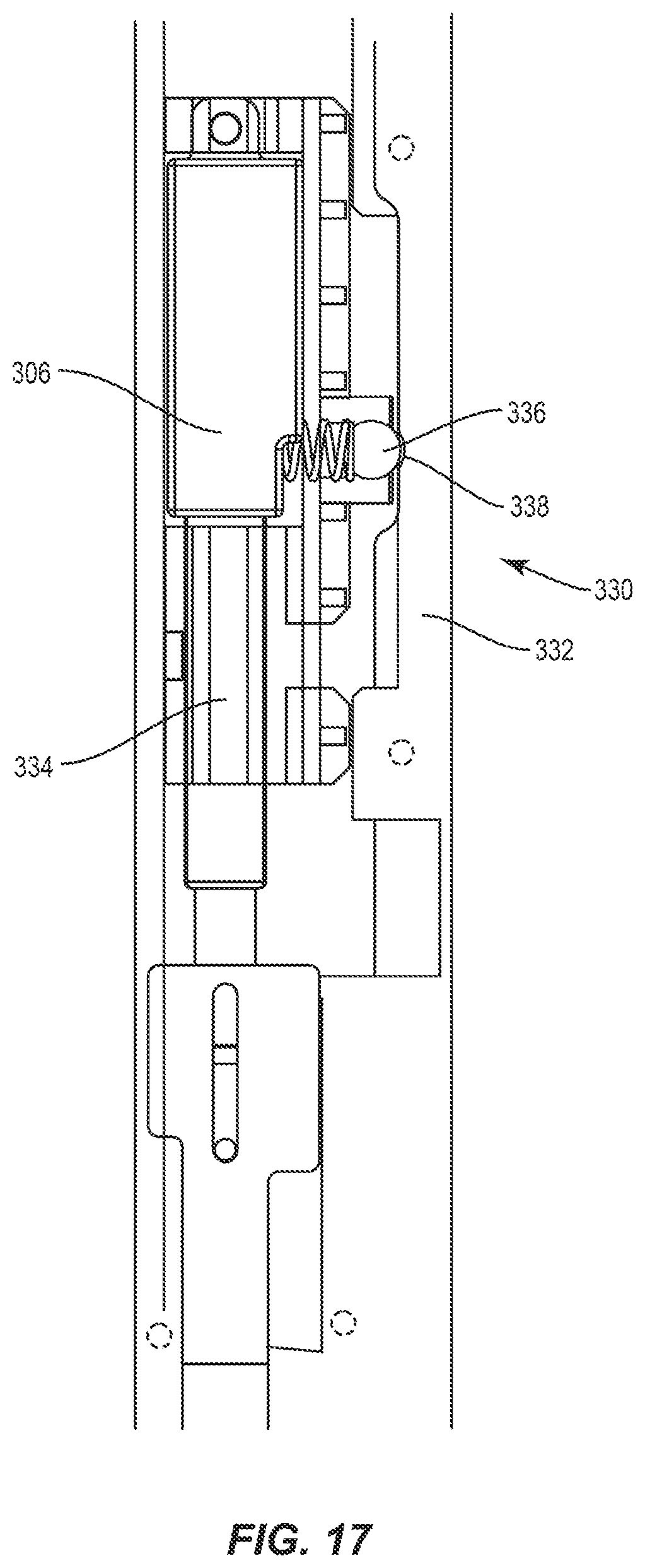 Patent US12104409 Figure 14 – Multipoint lock