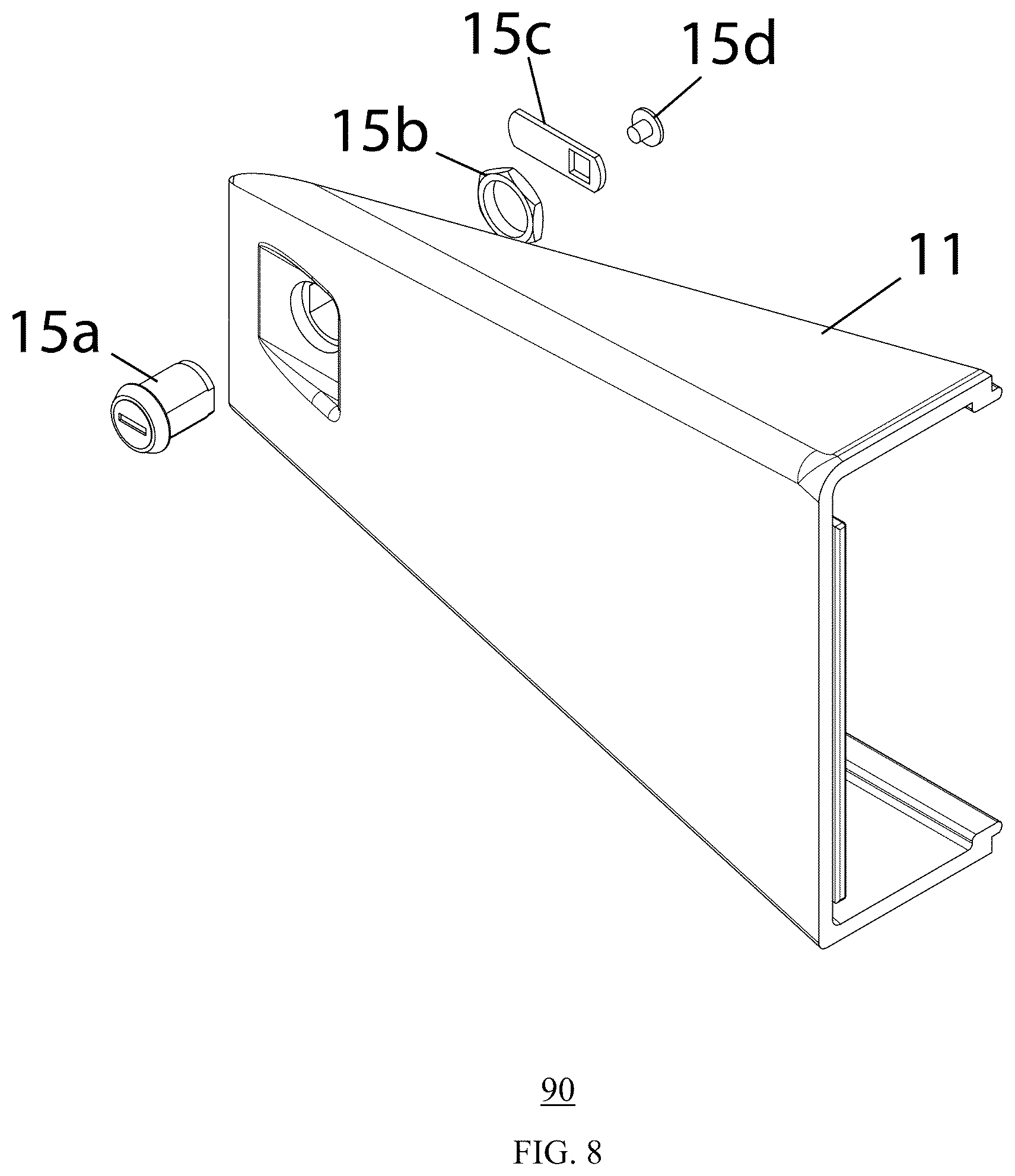 Patent US12104411 Figure 8 – Secure vehicle locking