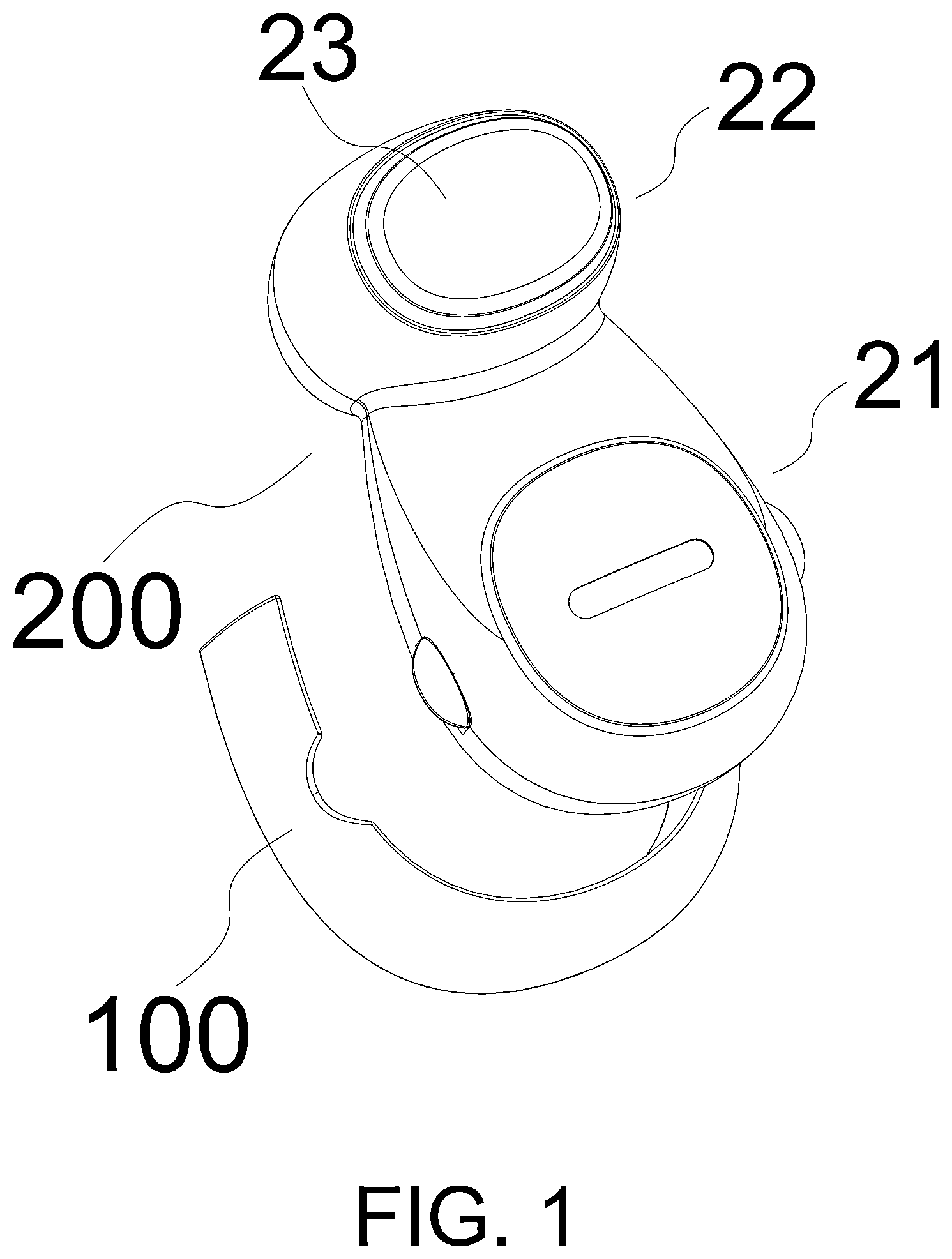 Patent US12104417 Figure 1 – Rotary door stop