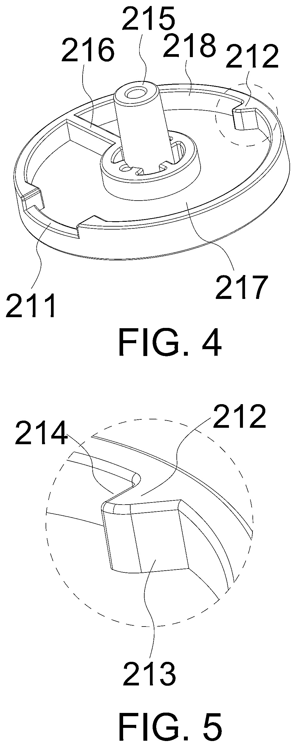 Patent US12104417 Figure 4 – Rotary door stop