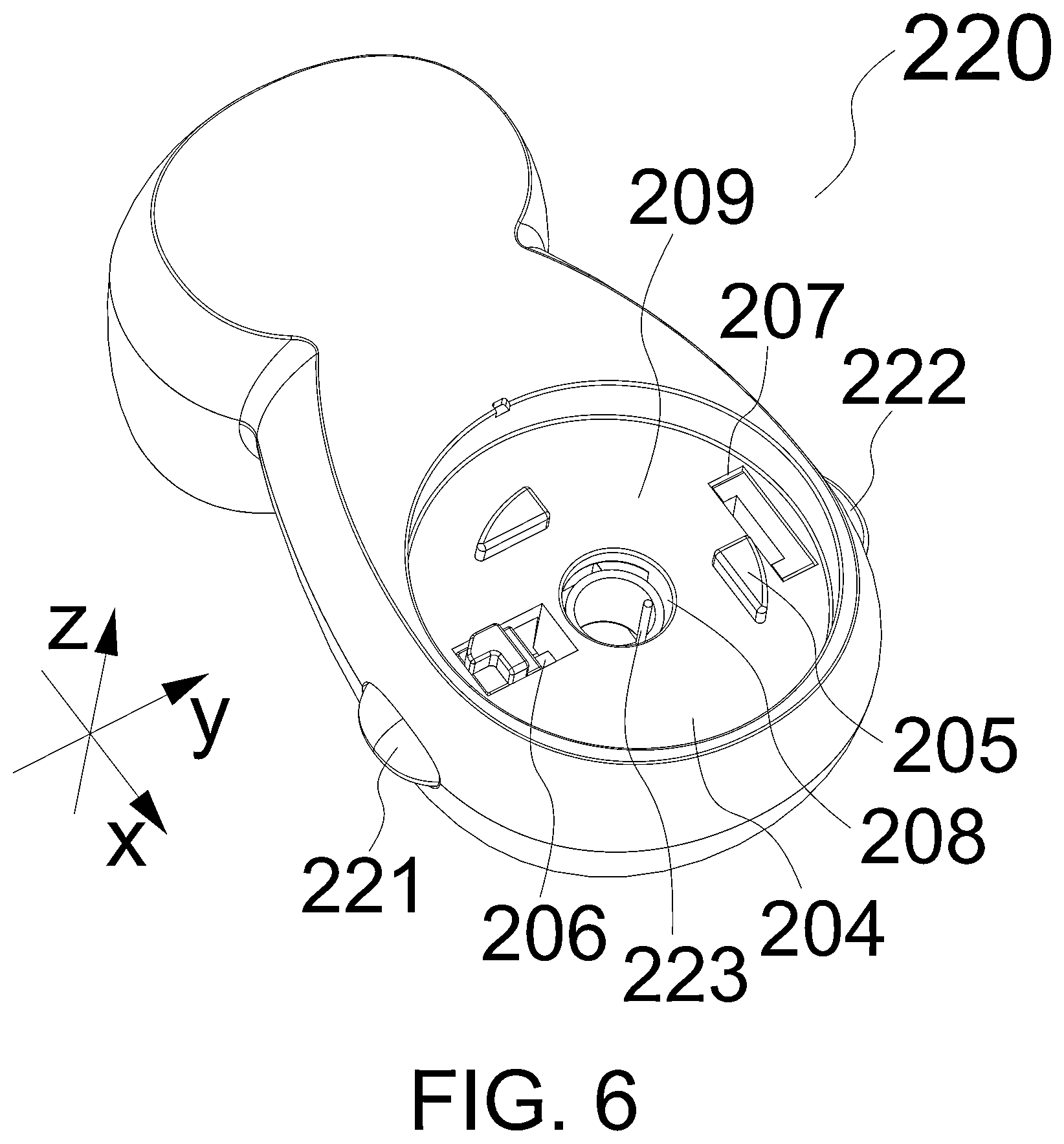 Patent US12104417 Figure 5 – Rotary door stop