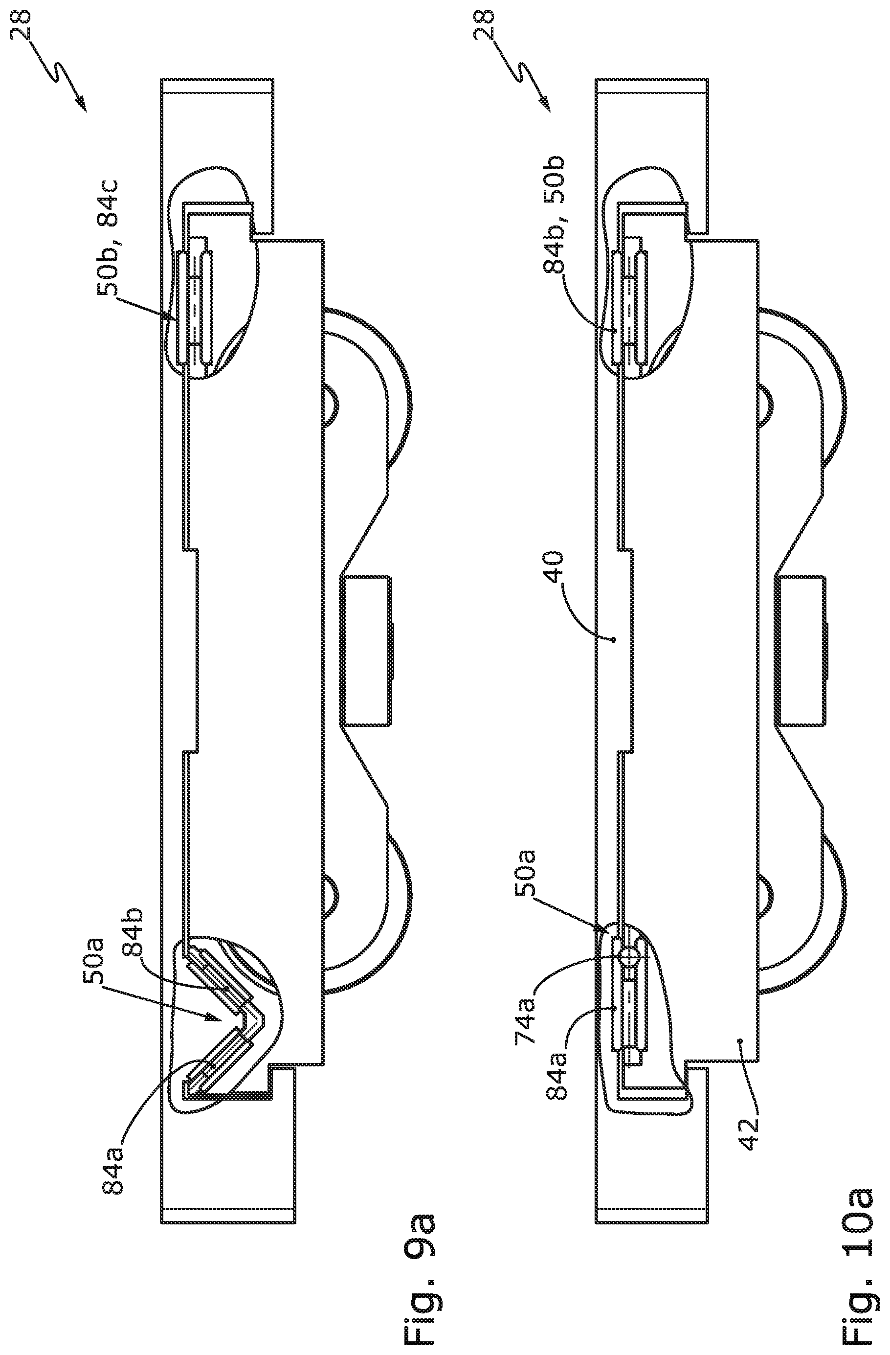 Patent US12104418 Figure 11 – Window or door having a carriage arrangement with roller bearing-guided force dissipation in the displacement direction