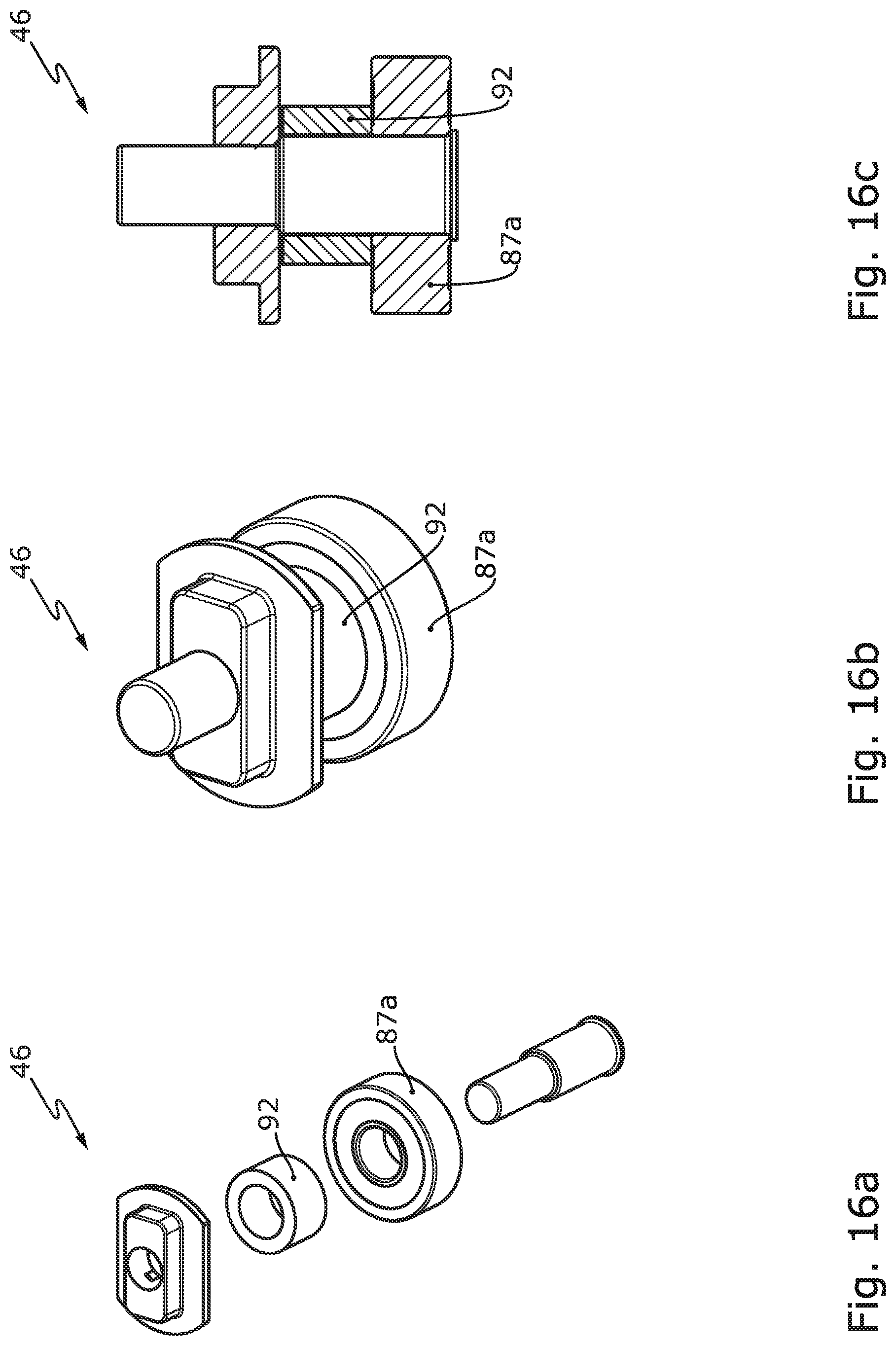 Patent US12104418 Figure 17 – Window or door having a carriage arrangement with roller bearing-guided force dissipation in the displacement direction