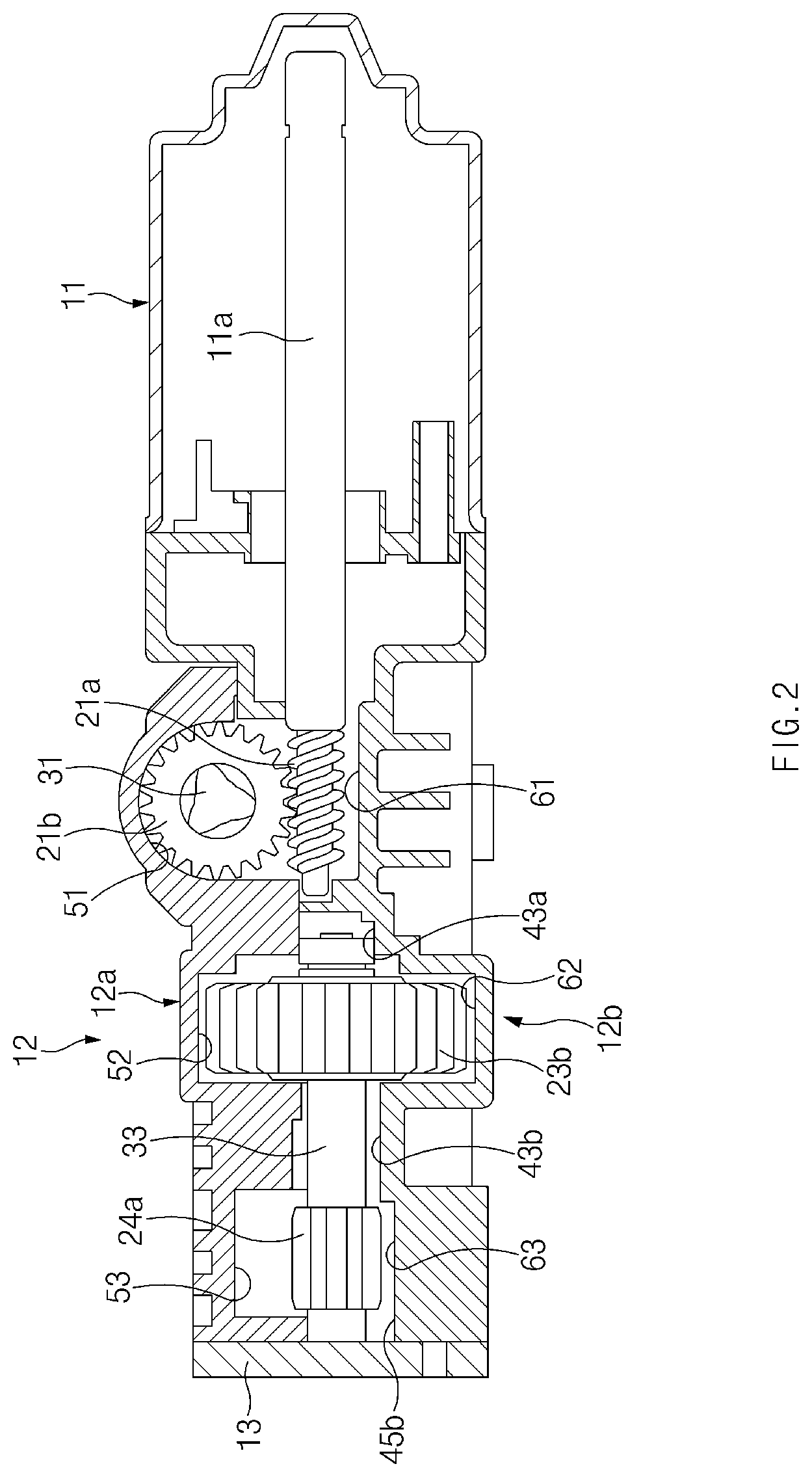 Patent US12104420 Figure 2 – Vehicle hinge driving apparatus