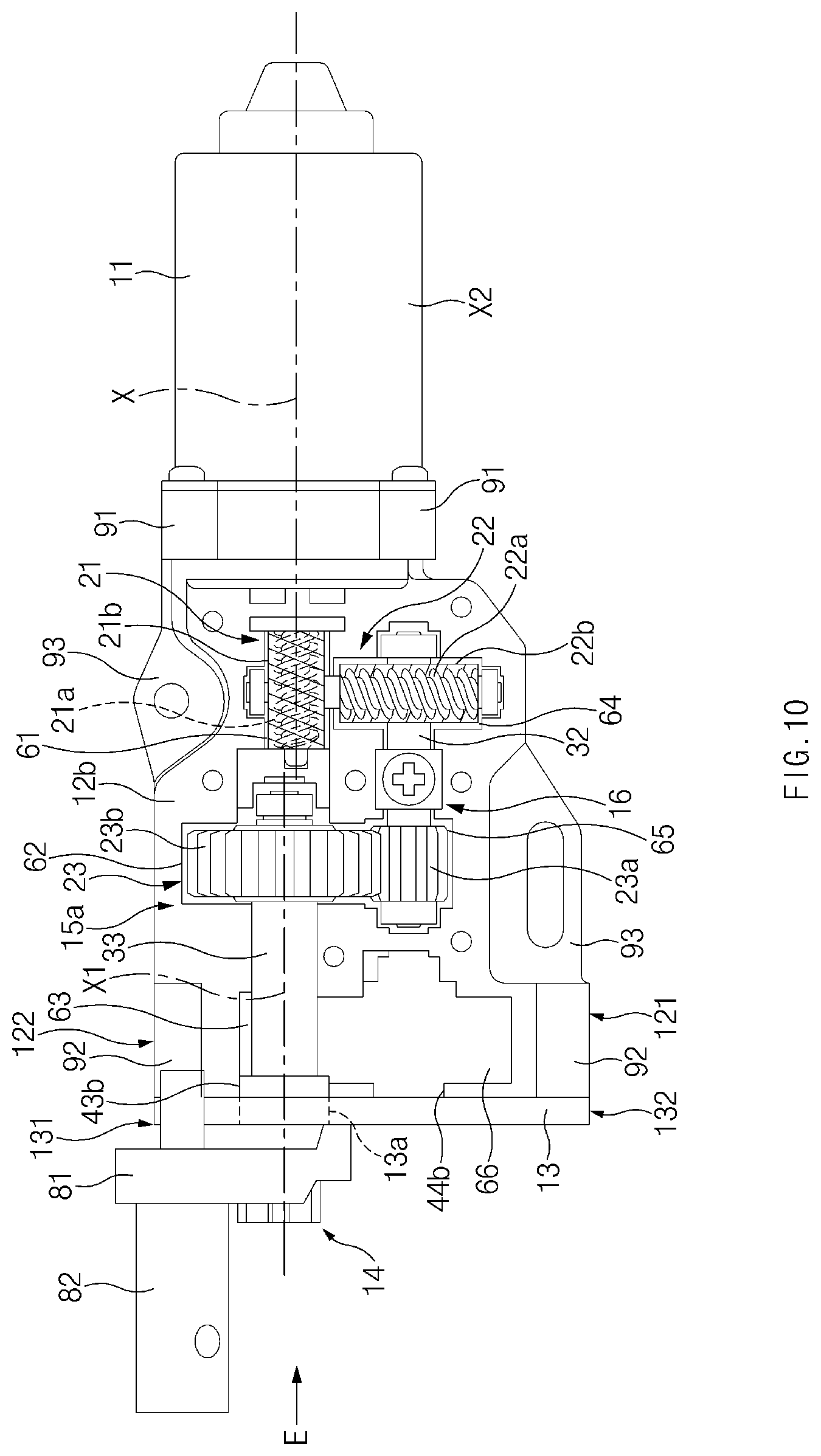 Patent US12104420 Figure 10 – Vehicle hinge driving apparatus