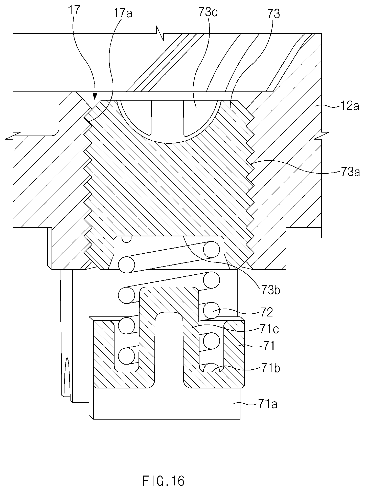 Patent US12104420 Figure 16 – Vehicle hinge driving apparatus