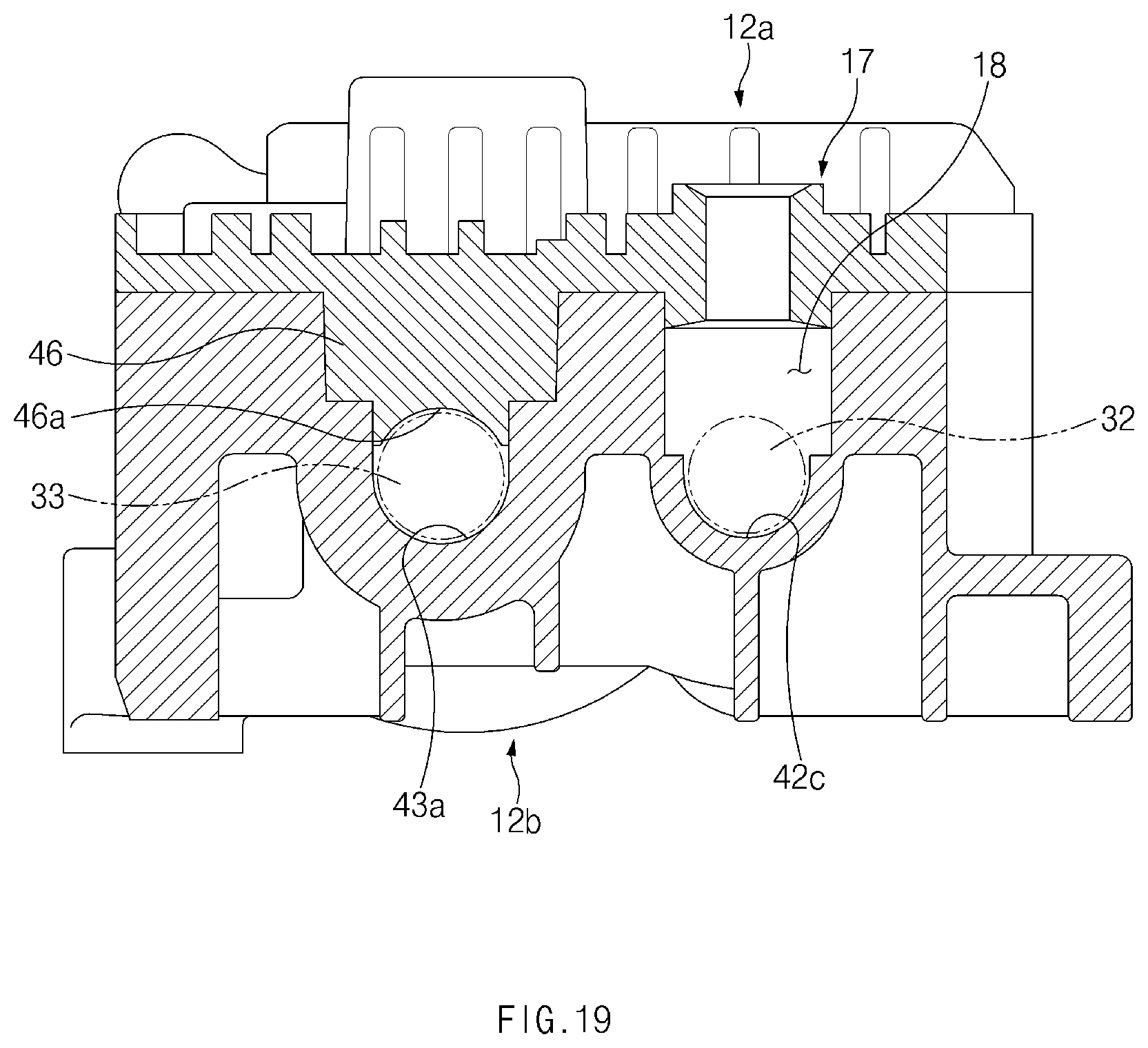 Patent US12104420 Figure 19 – Vehicle hinge driving apparatus