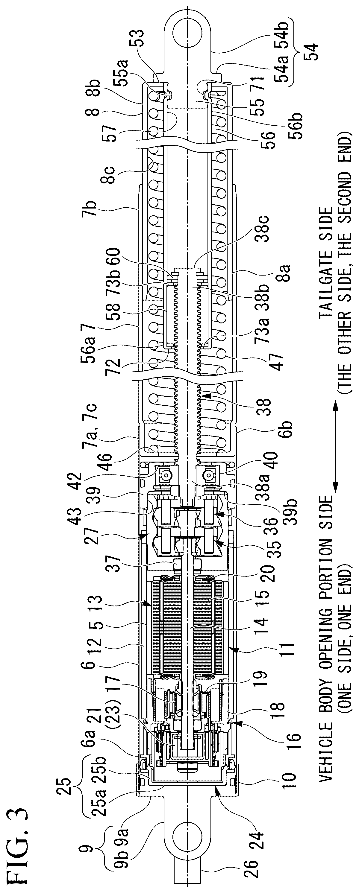 Patent US12104421 Figure 3 – Fixing mechanism, actuator, actuator for opening/closing vehicle door, and fixing method