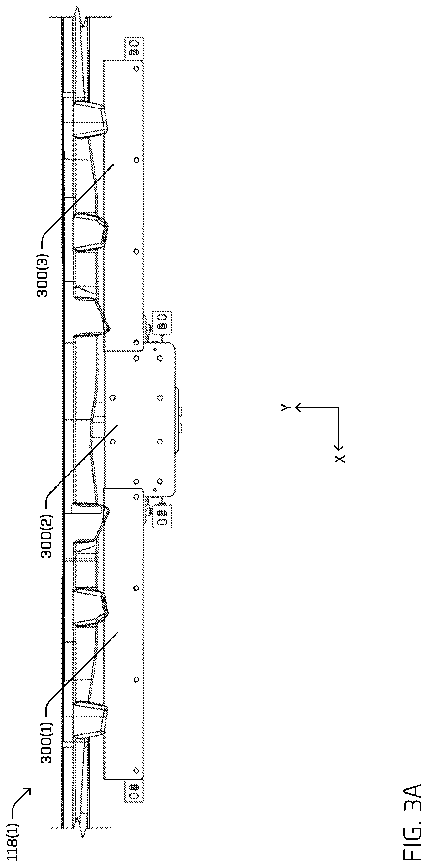 Patent US12104422 Figure 4 – Multi-carriage door actuator mechanism