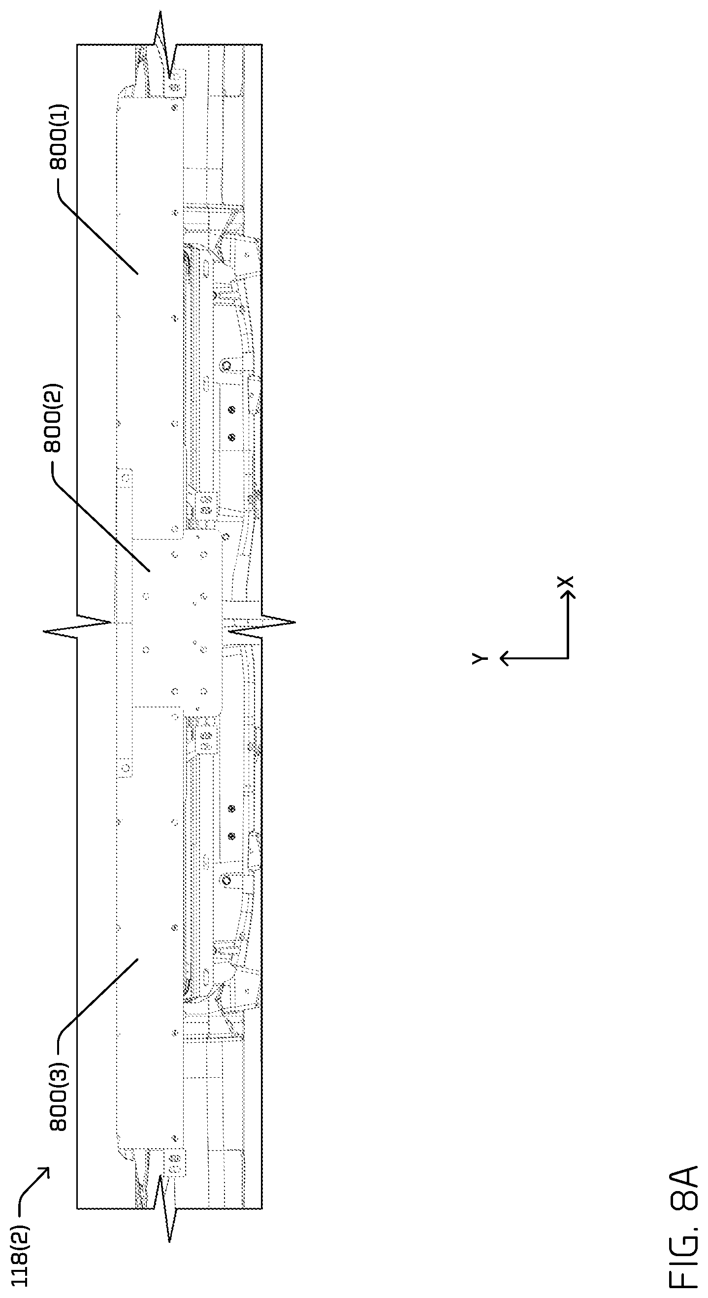 Patent US12104422 Figure 12 – Multi-carriage door actuator mechanism