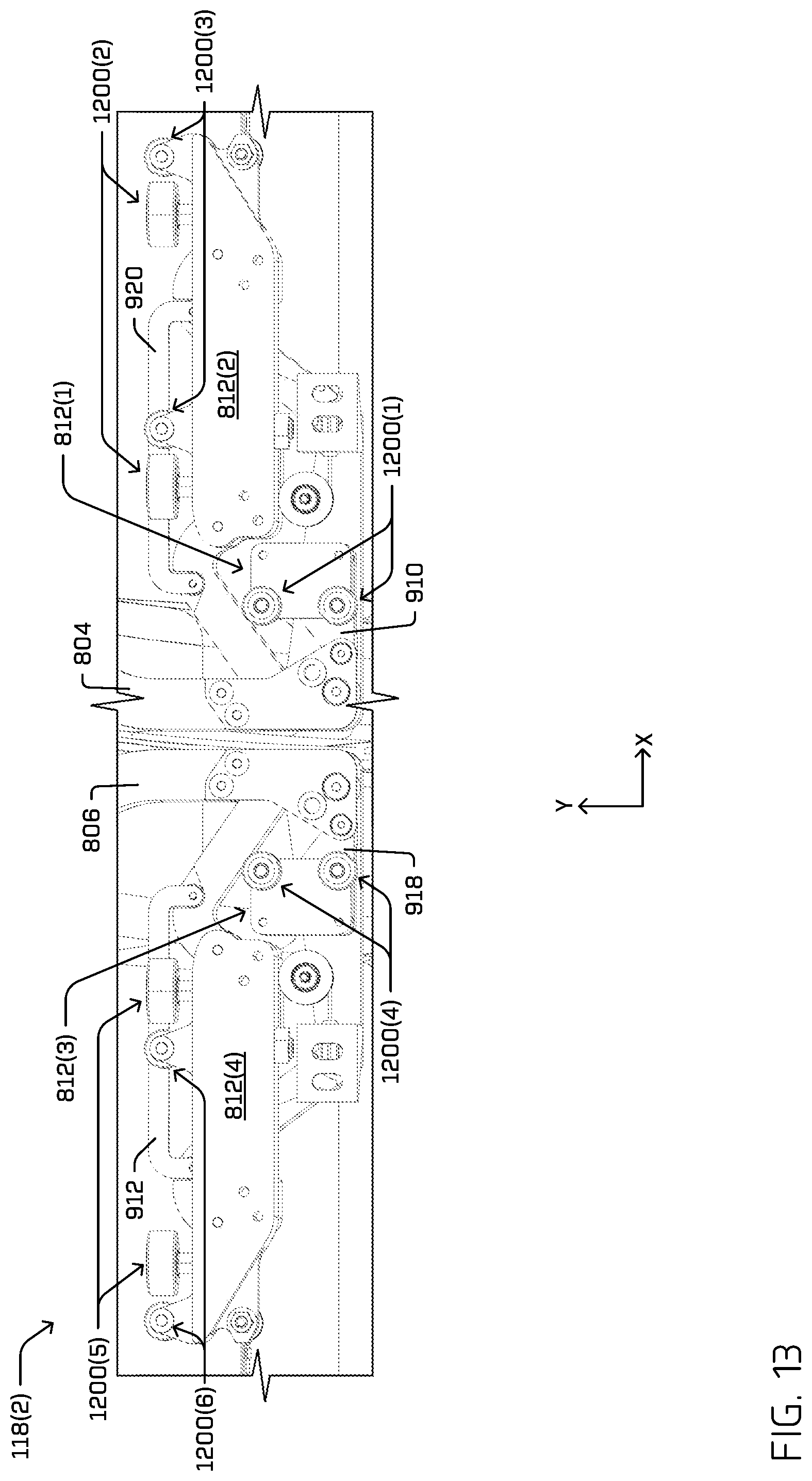 Patent US12104422 Figure 20 – Multi-carriage door actuator mechanism