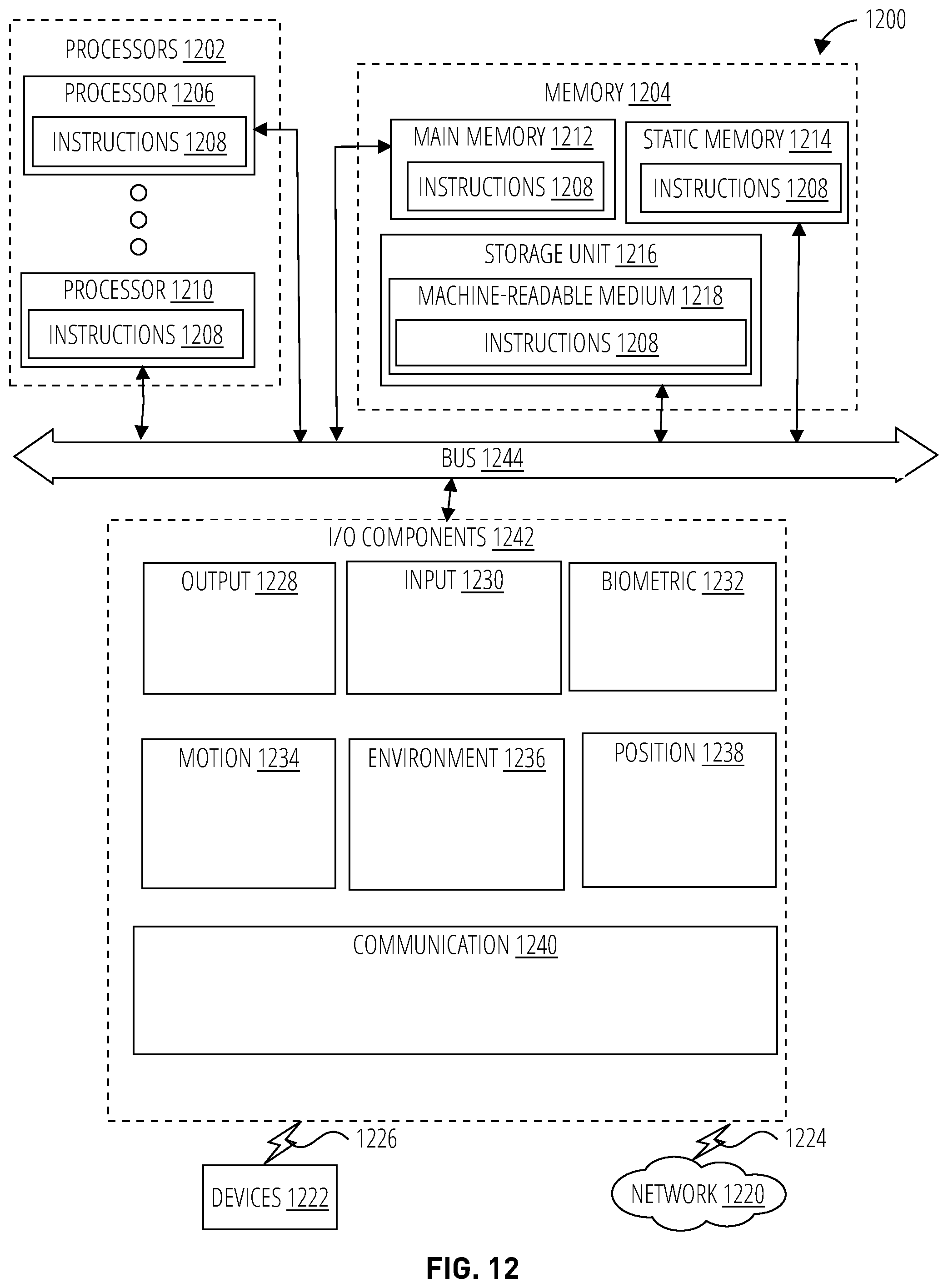 Patent US12104423 Figure 12 – Garage door opener battery backup system