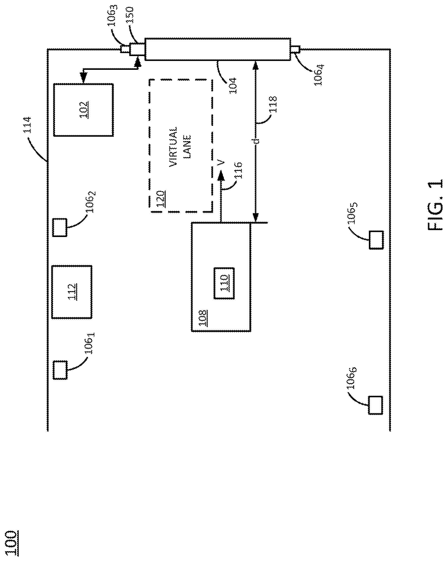 Patent US12104425 Figure 1 – Apparatus and method for door control