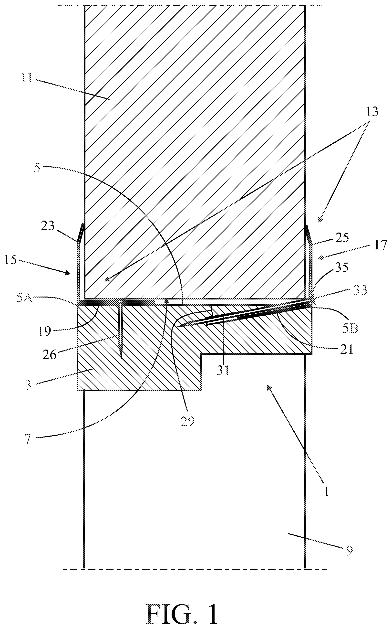 Patent US12104429 — Door frame comprising a frame and a wall clamp attached thereto — Figure 1