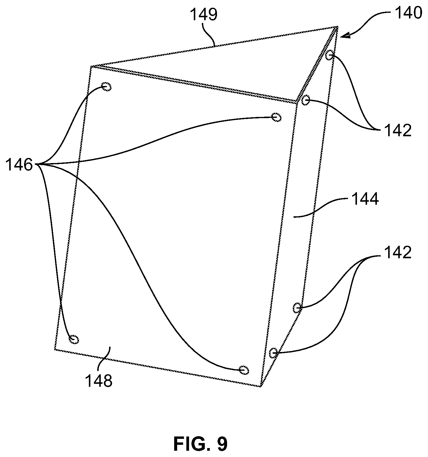 Patent US12104430 Figure 9 – Room access control system with barrier arm having downwardly extending fan assembly