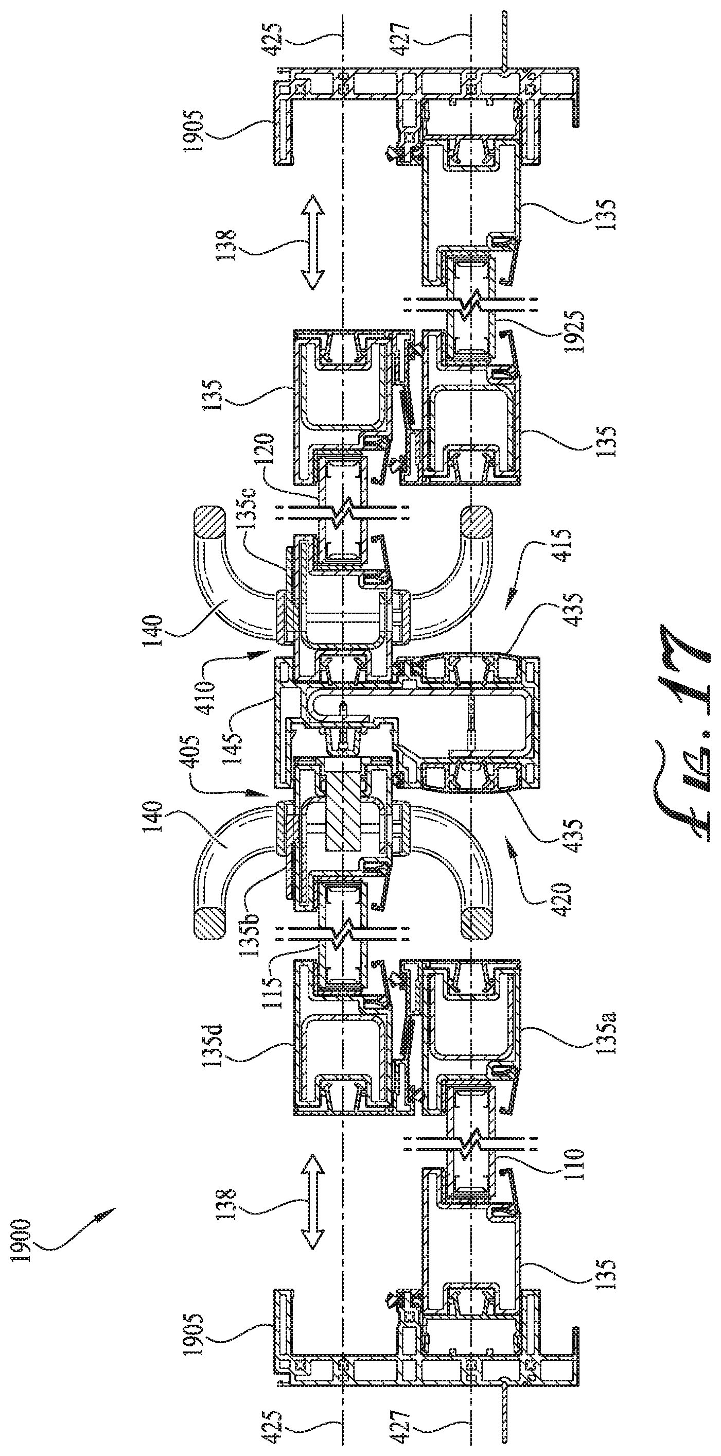 Patent US12104432 Figure 16 – Configurable astragal and snap feature for fenestration systems