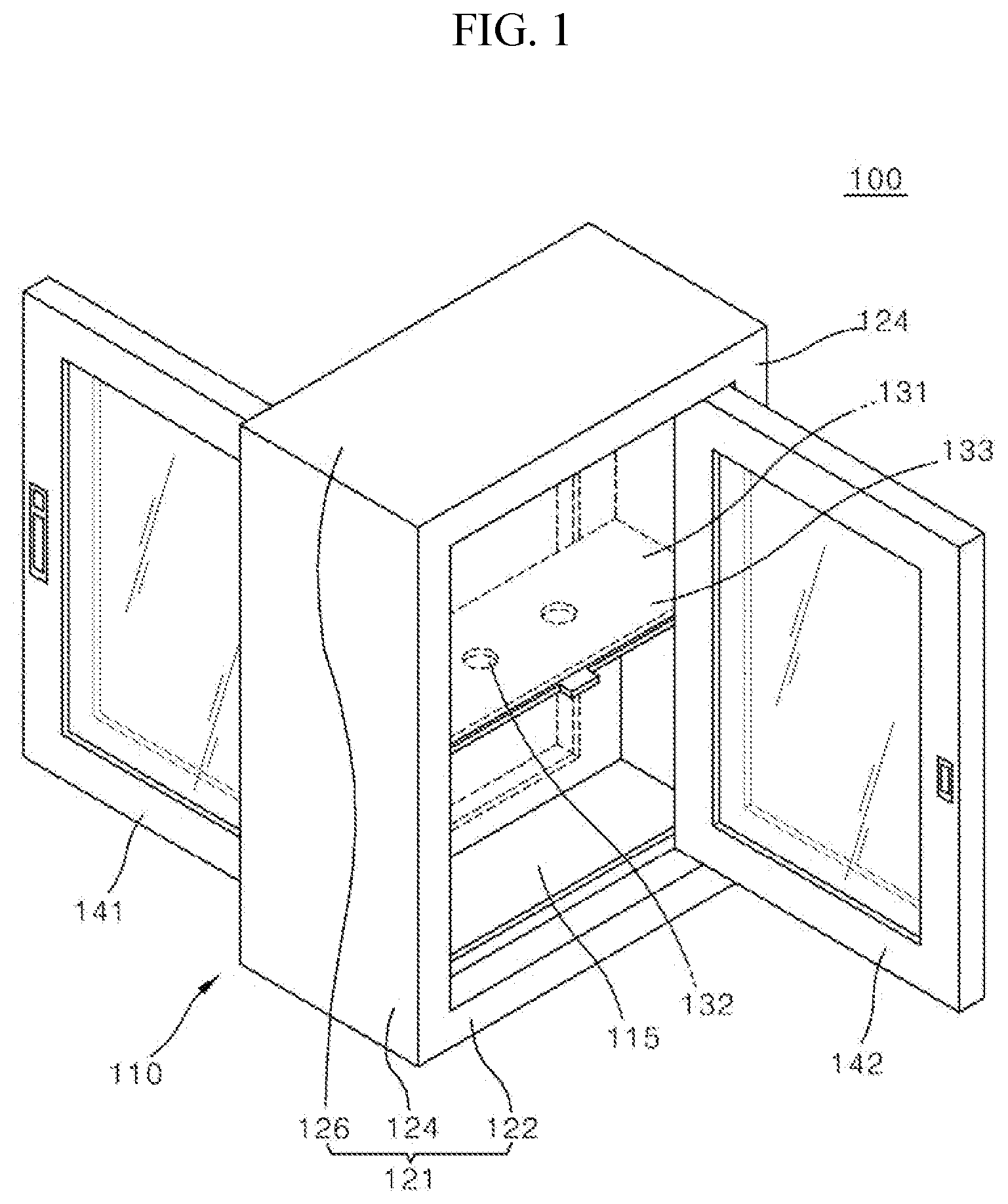 Patent US12104435 — Non-contact safety relaying apparatus for transferring object — Figure 1